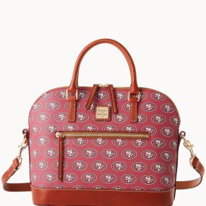 NFL 49Ers Domed Zip Satchel