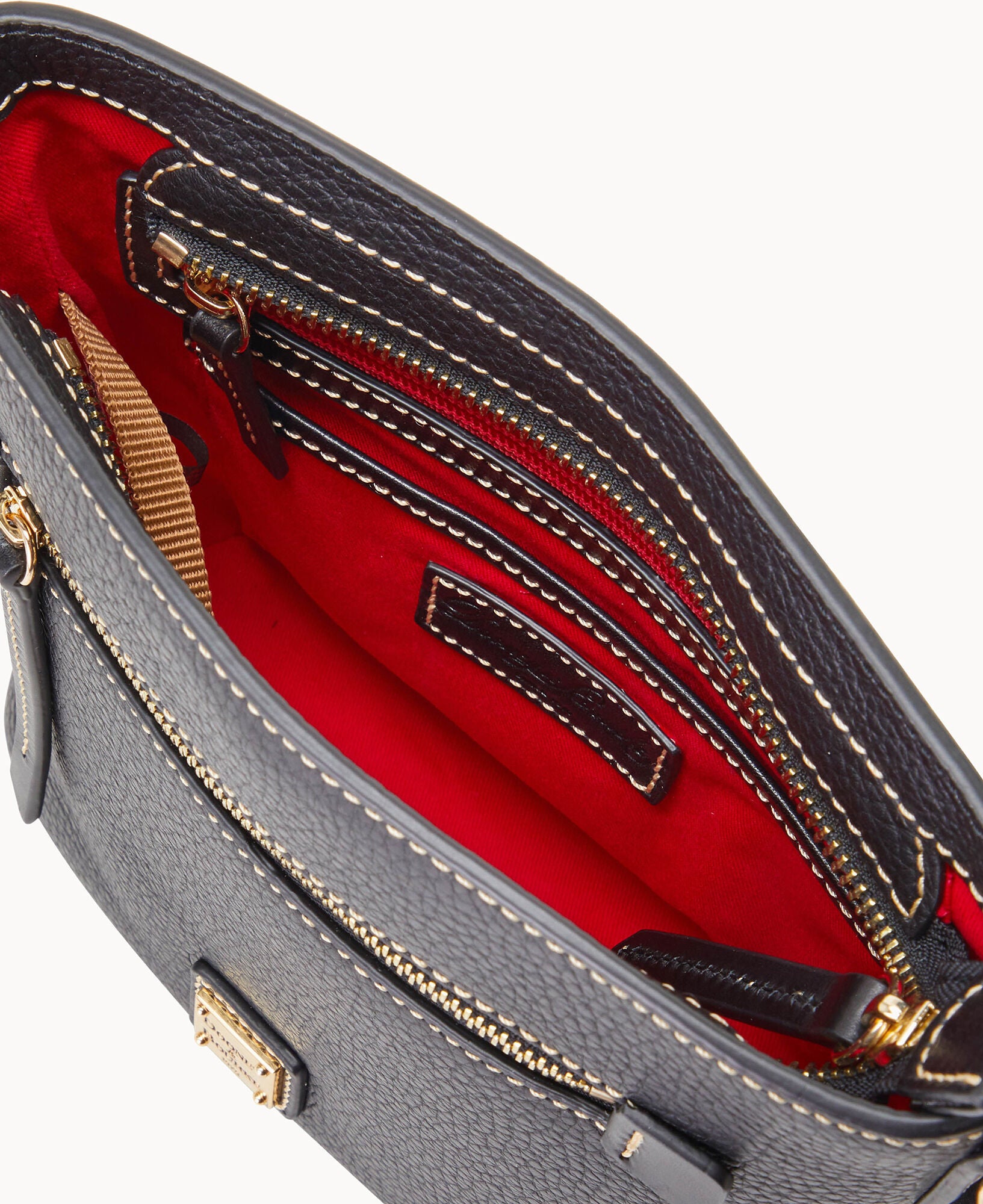 Pebble Grain Small Zip Crossbody - Image 12