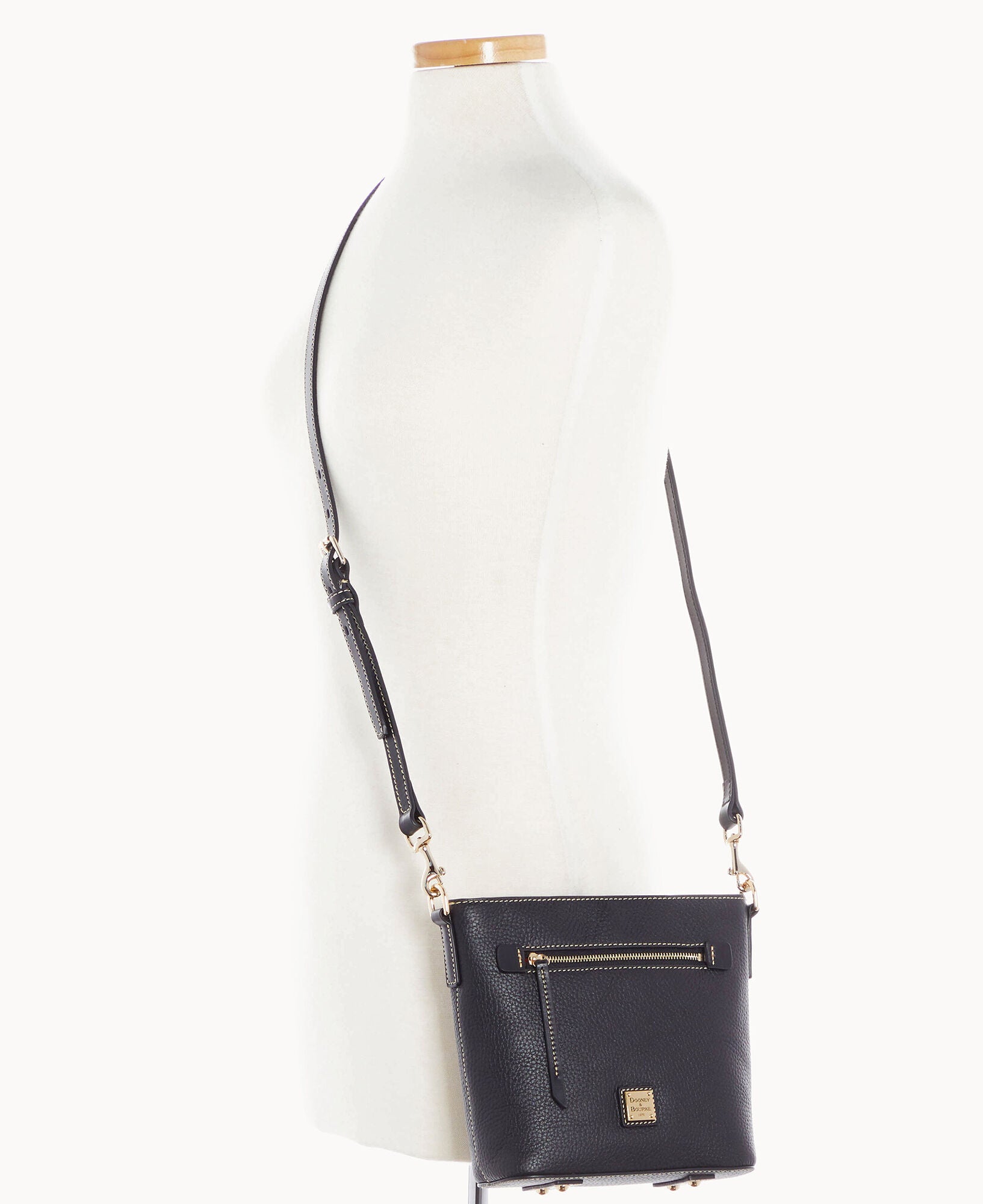 Pebble Grain Small Zip Crossbody - Image 13