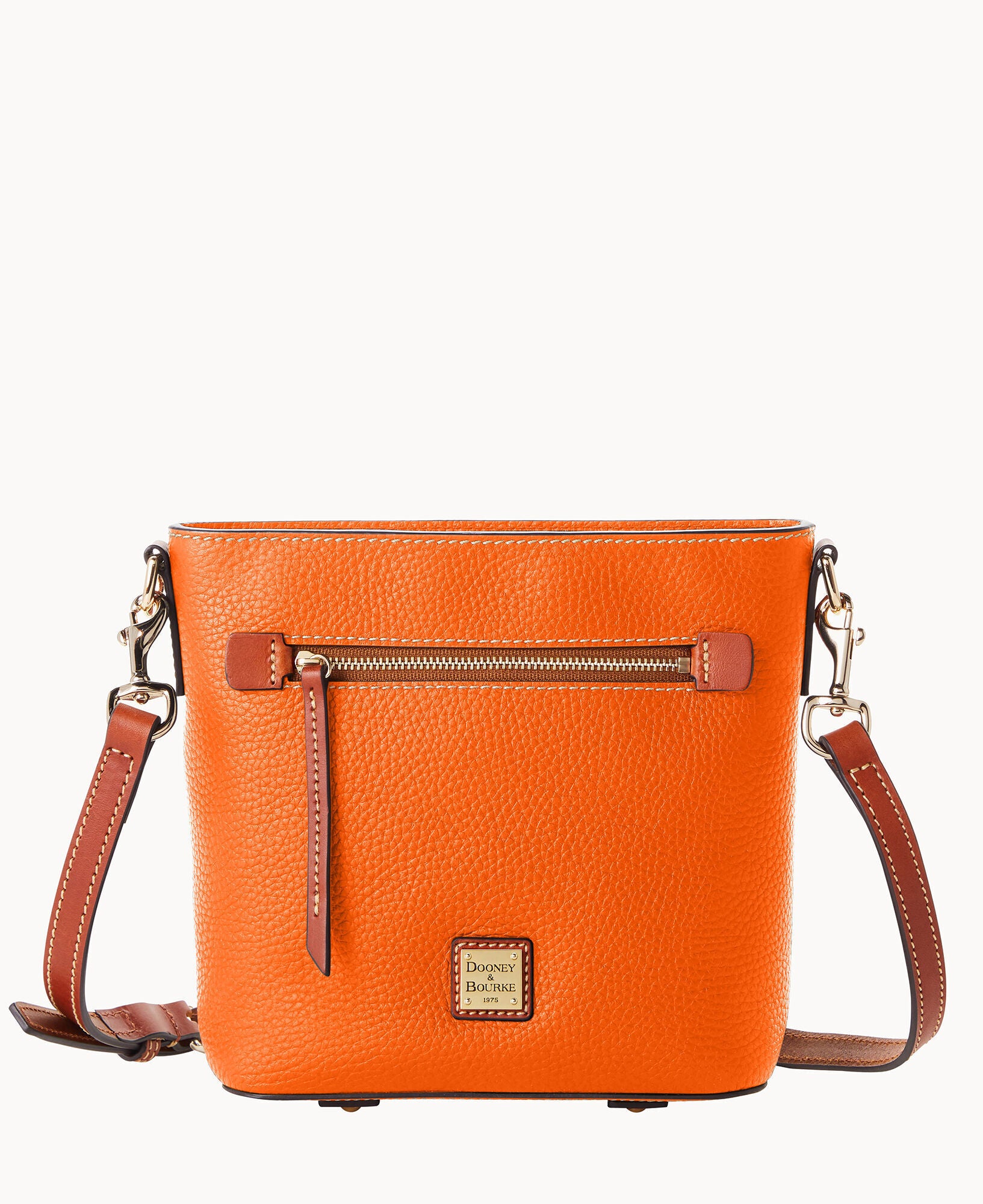 Pebble Grain Small Zip Crossbody