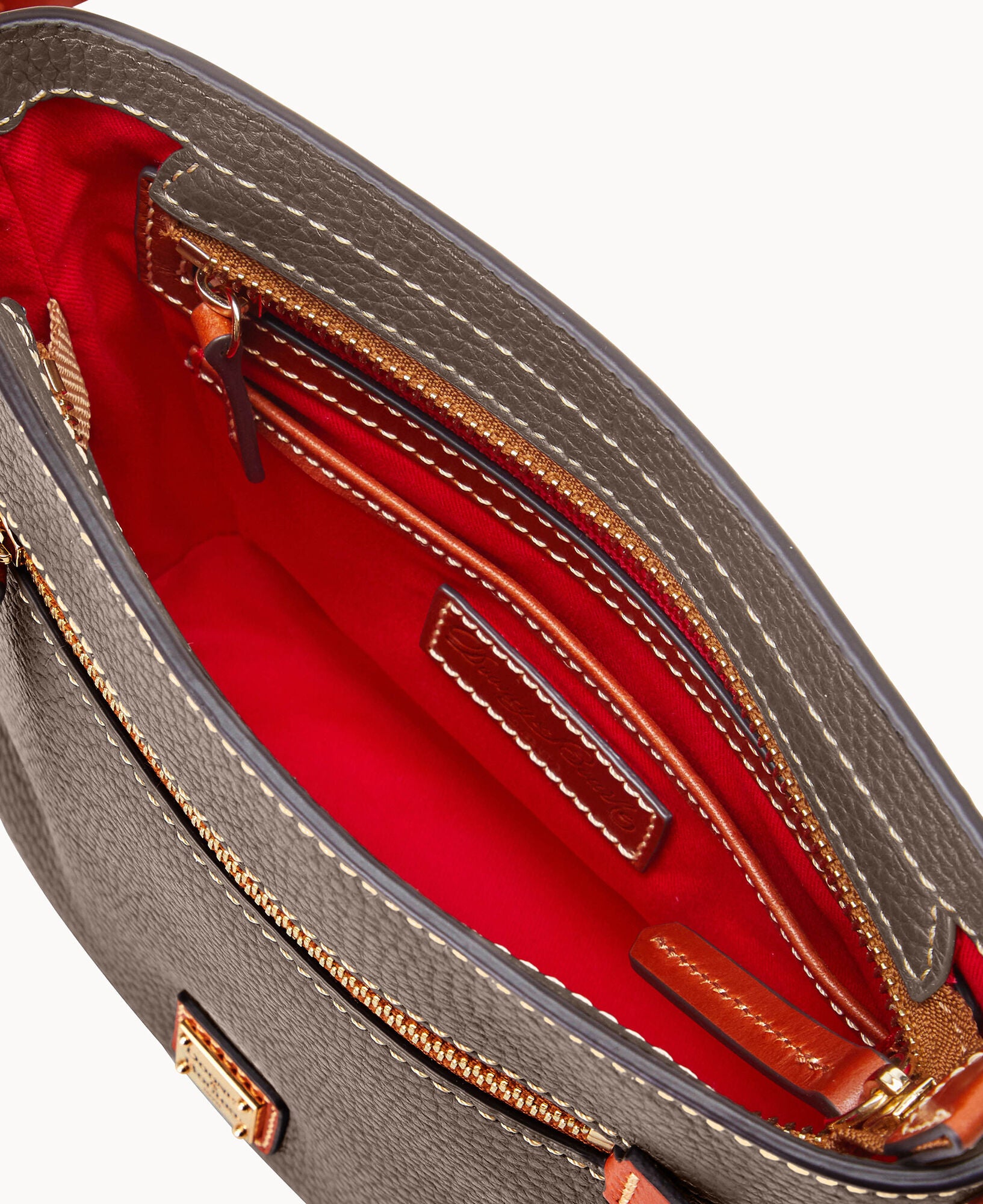 Pebble Grain Small Zip Crossbody - Image 8
