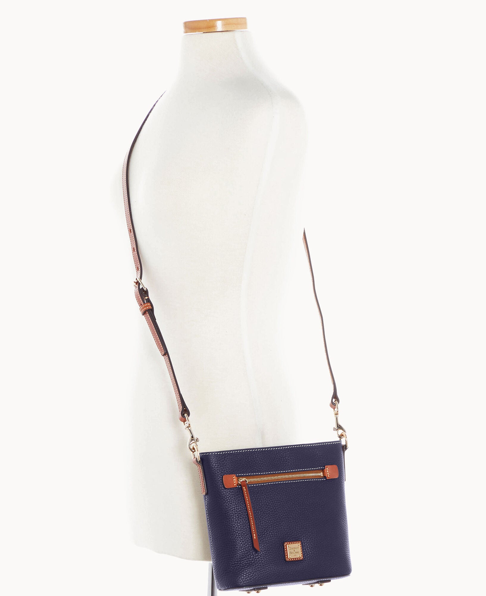 Pebble Grain Small Zip Crossbody - Image 21