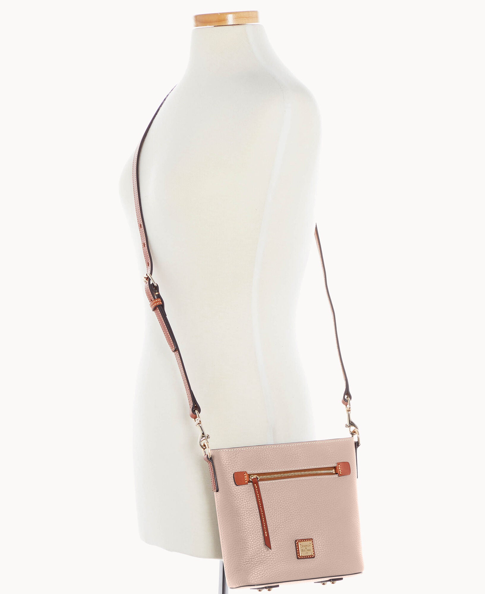 Pebble Grain Small Zip Crossbody - Image 30