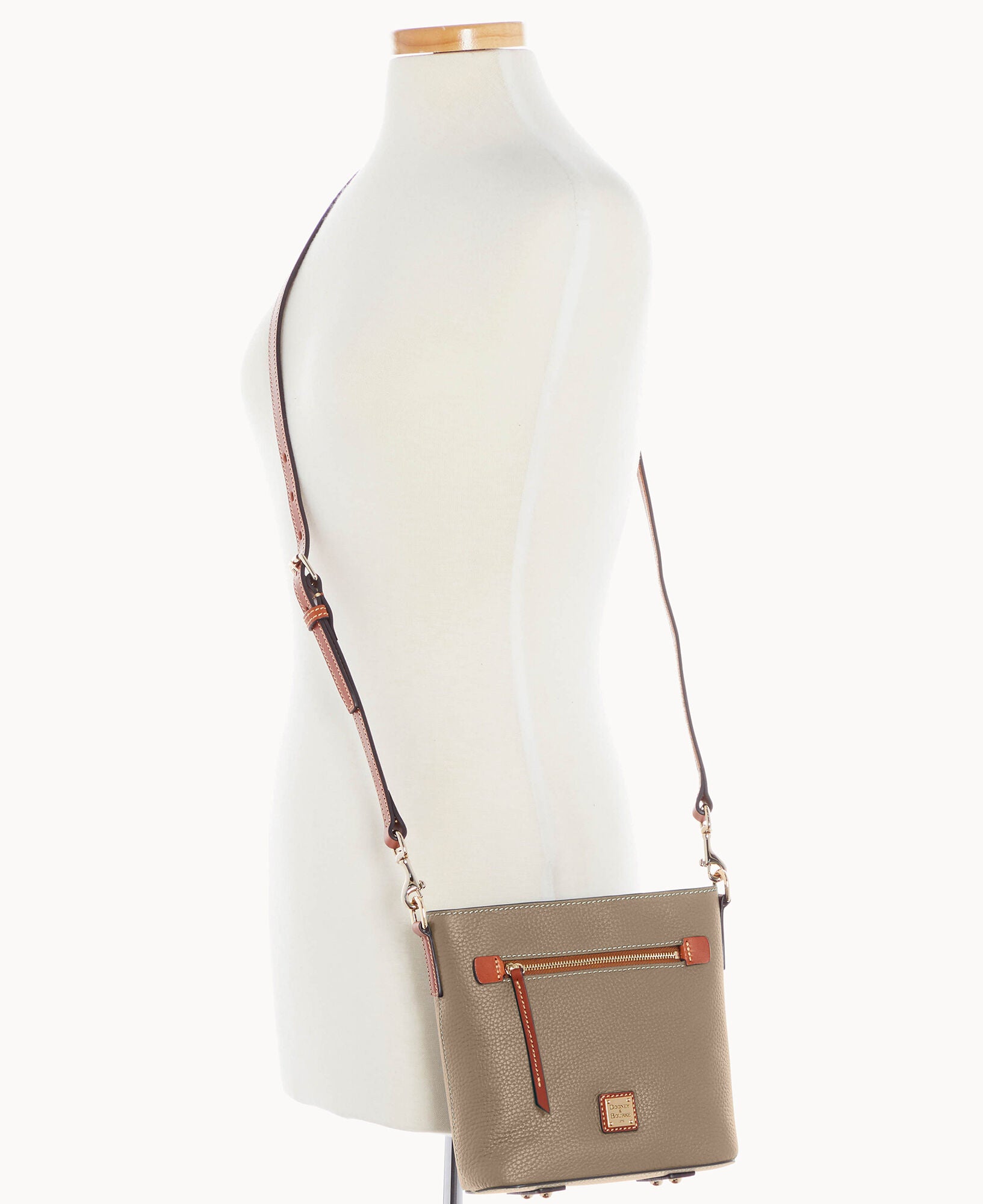 Pebble Grain Small Zip Crossbody - Image 5