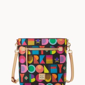 Art Deco Zip Crossbody