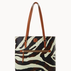 Zebra Leather Large Shopper
