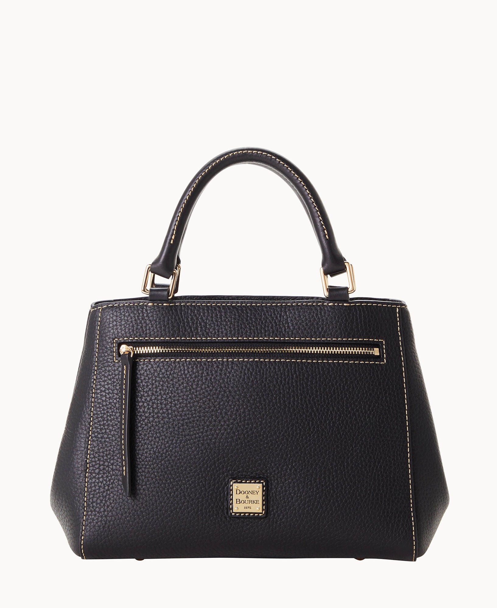 Pebble Grain Small Zip Satchel - Image 21
