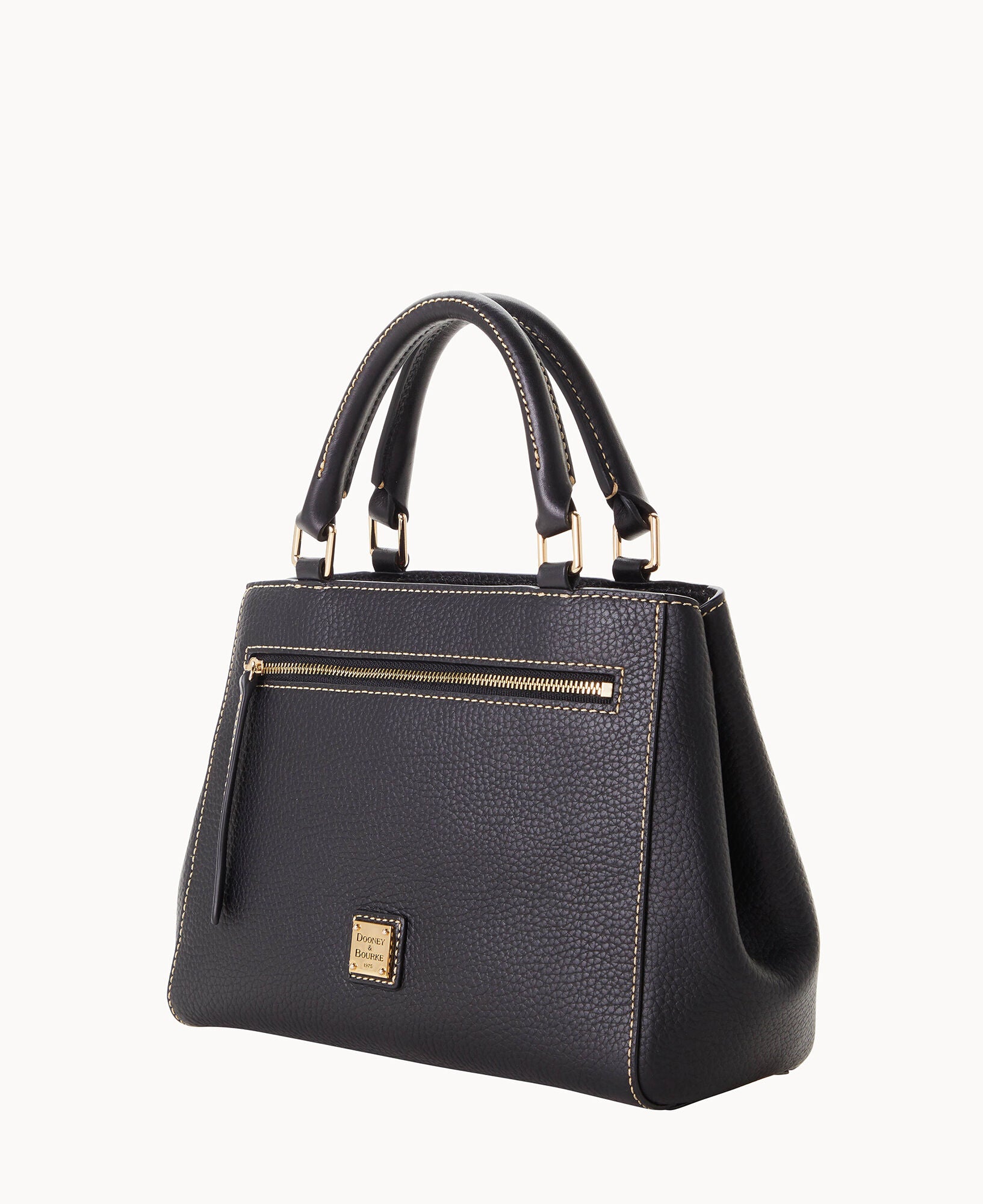 Pebble Grain Small Zip Satchel - Image 22