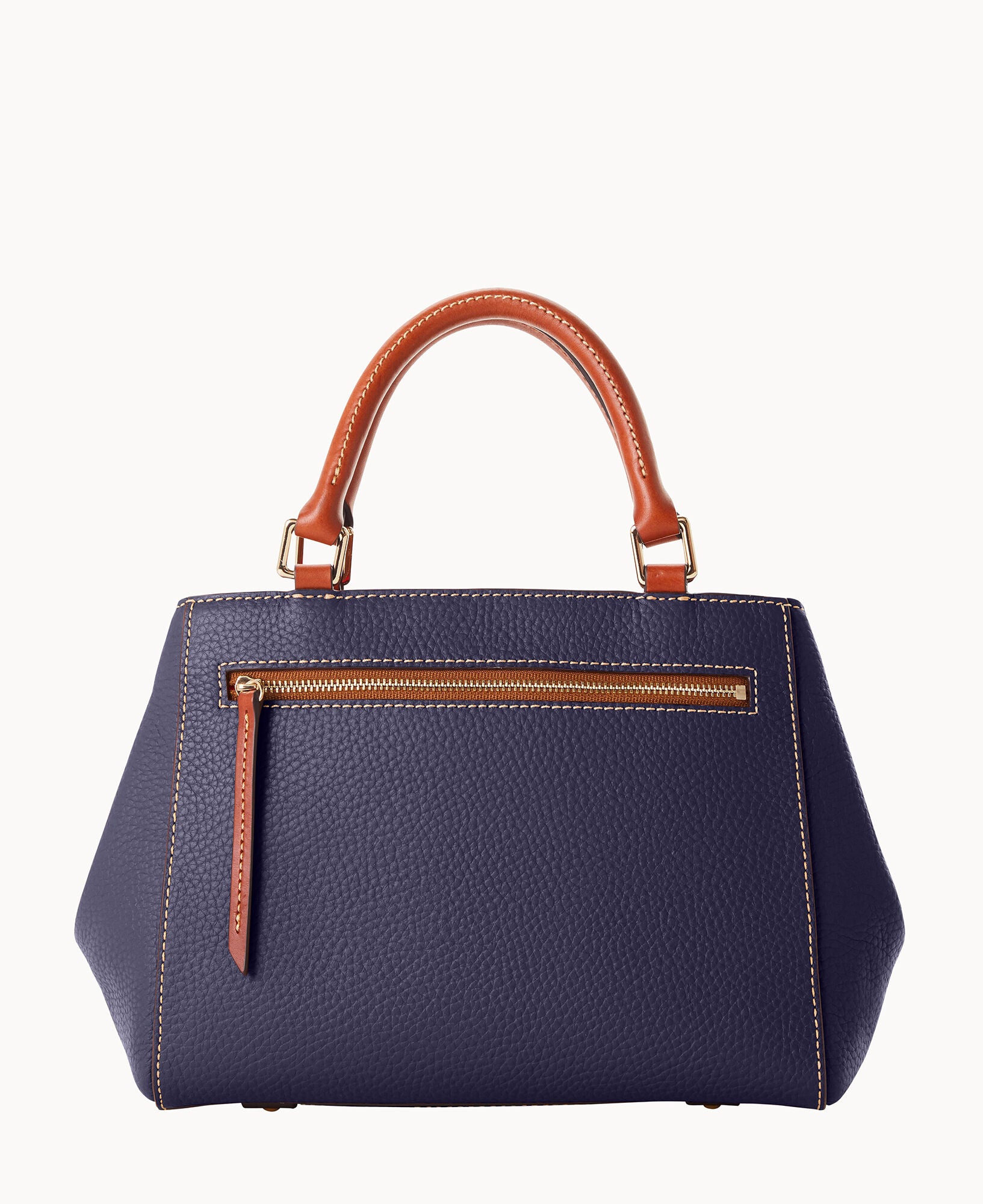 Pebble Grain Small Zip Satchel - Image 14