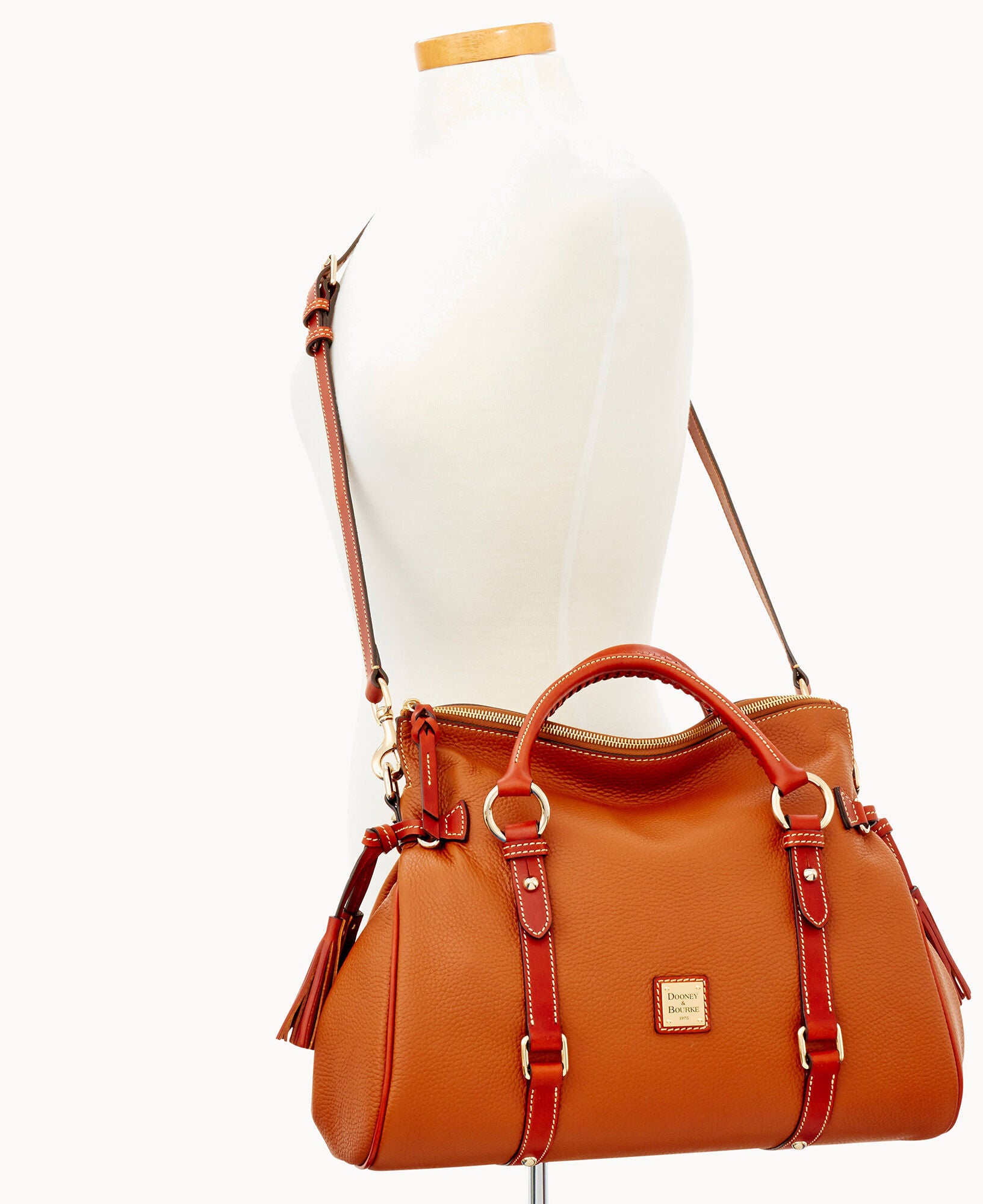 Pebble Grain Large Satchel - Image 11