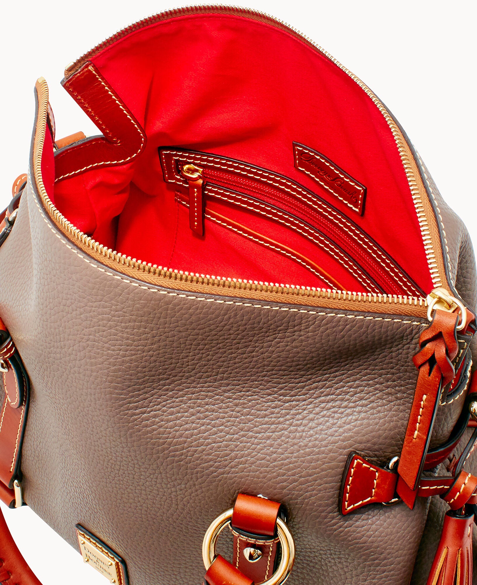 Pebble Grain Large Satchel - Image 26