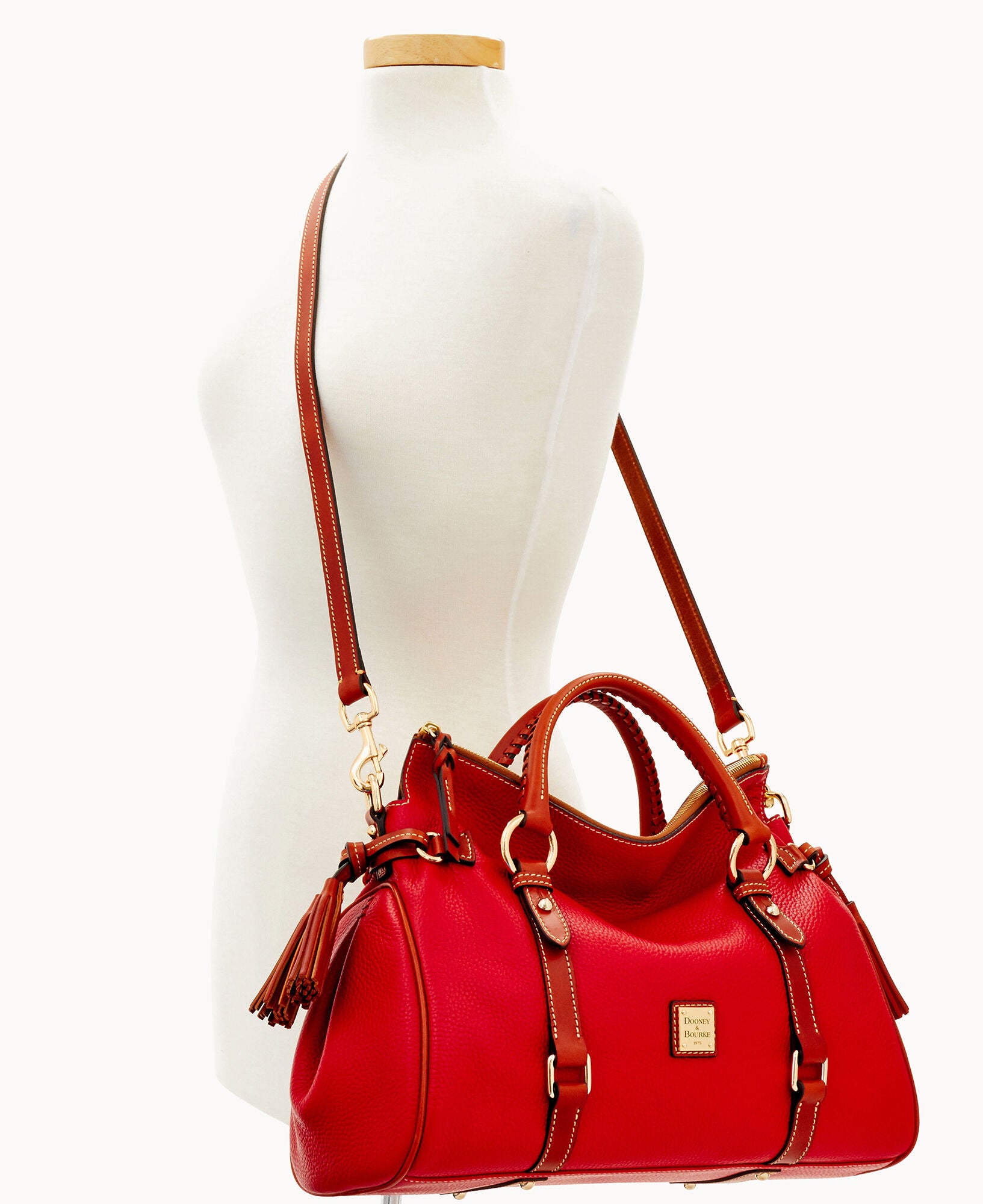 Pebble Grain Large Satchel - Image 17