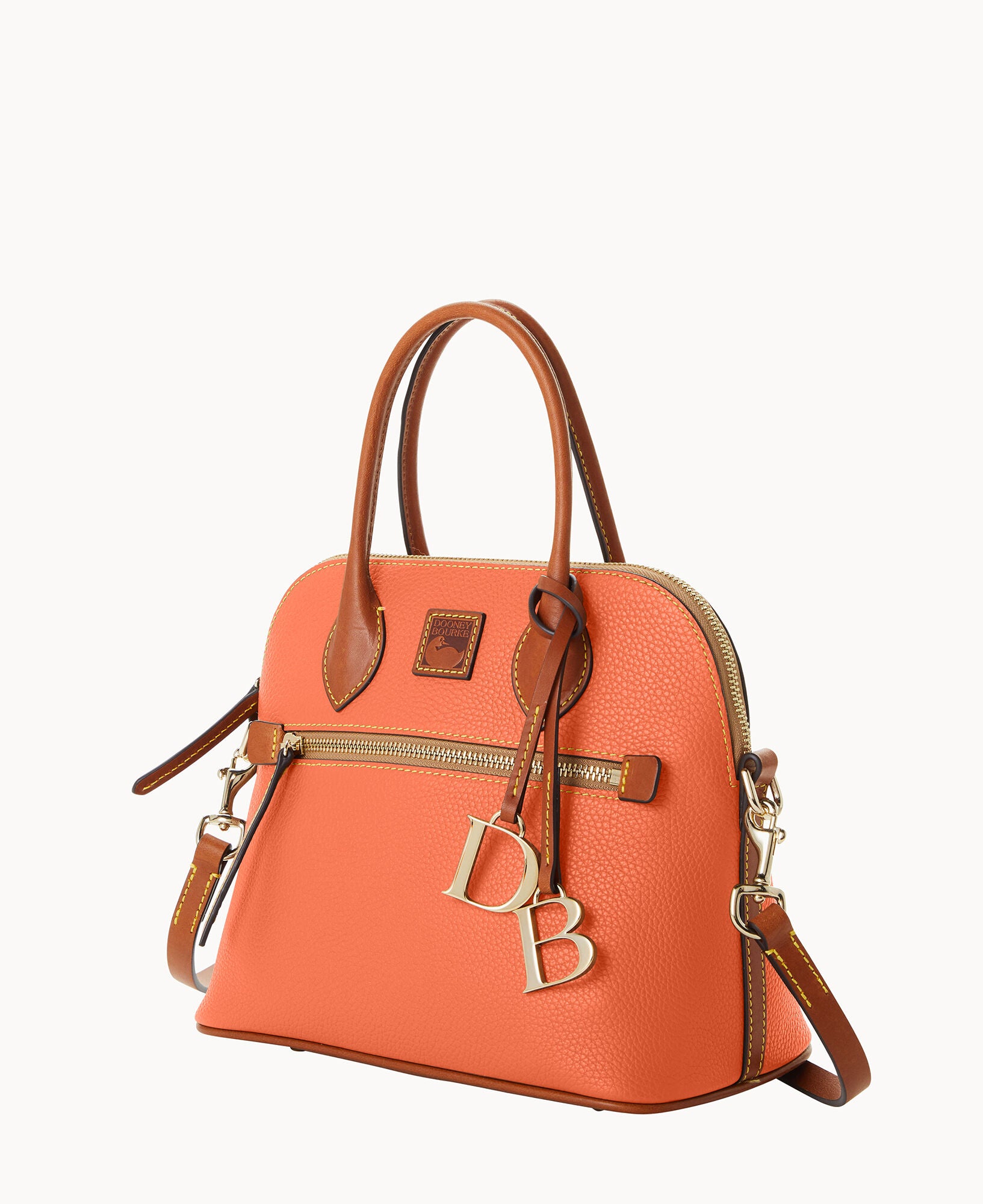 Pebble Grain Domed Satchel - Image 5