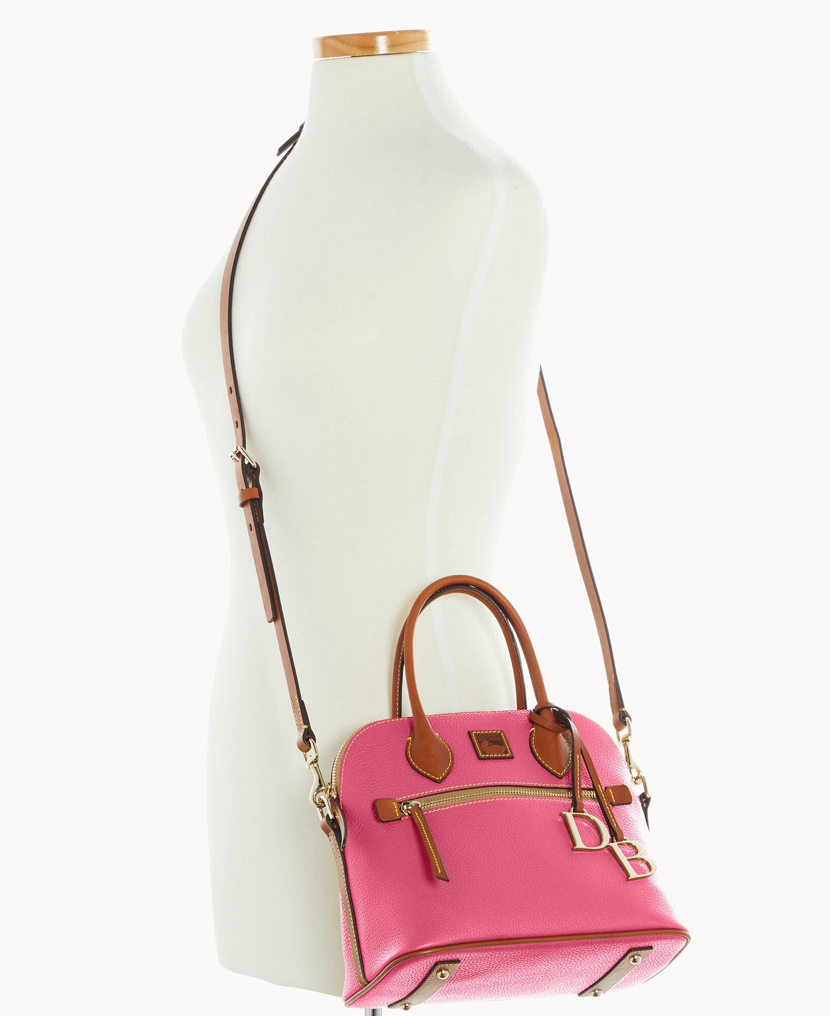 Pebble Grain Domed Satchel - Image 24