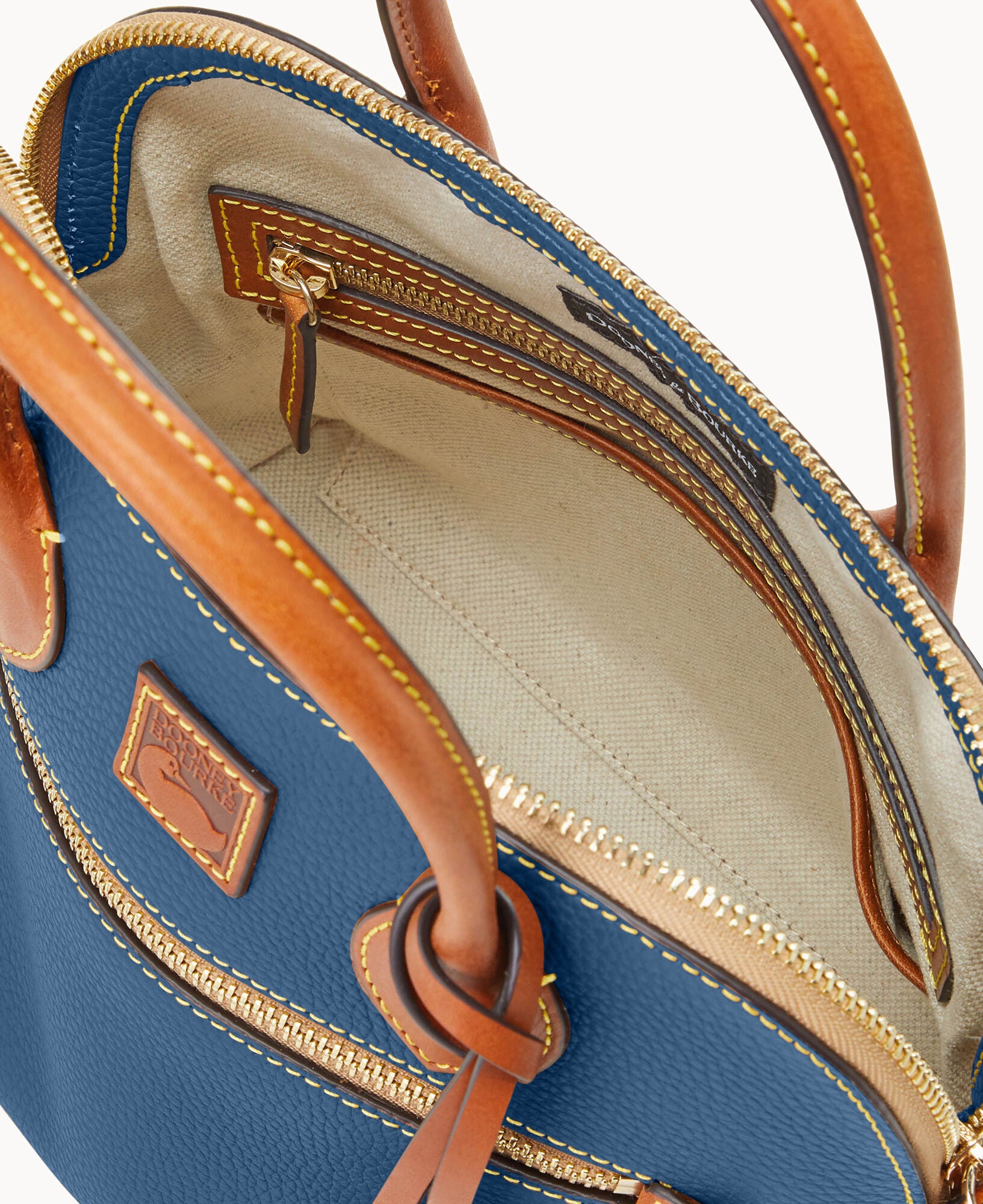Pebble Grain Domed Satchel - Image 30