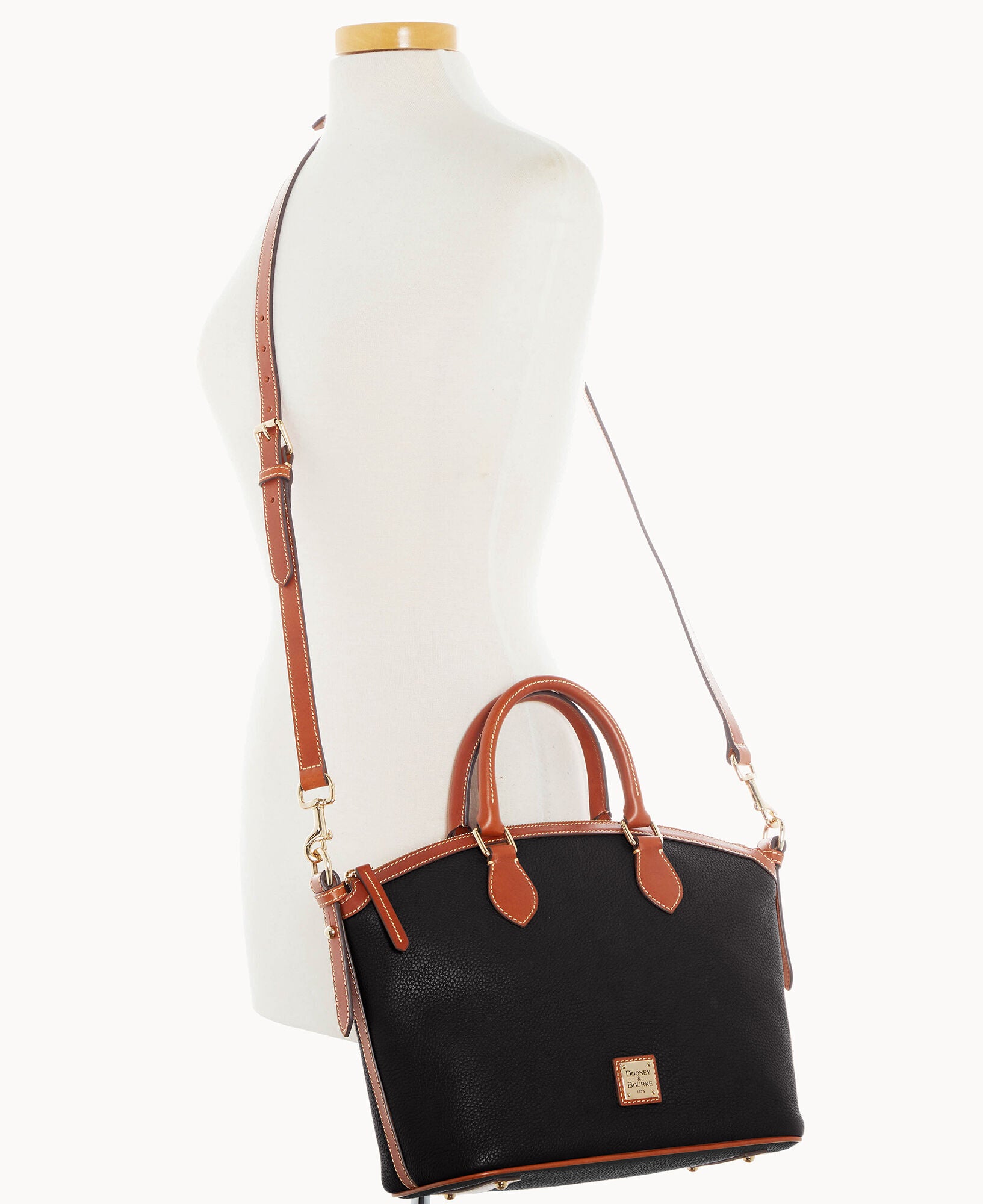 Pebble Grain Domed Satchel - Image 19