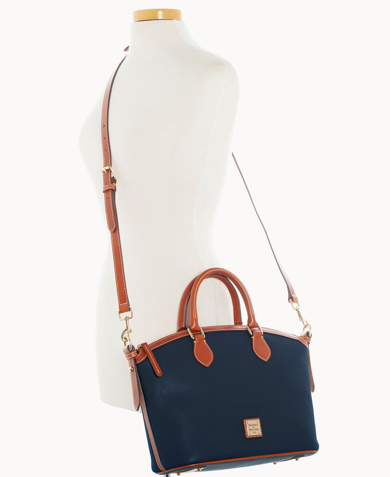 Pebble Grain Domed Satchel - Image 30