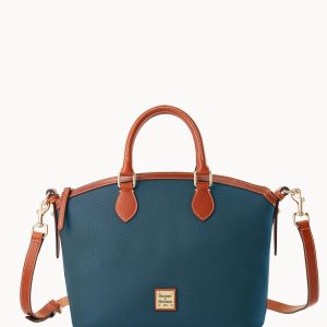 Pebble Grain Domed Satchel