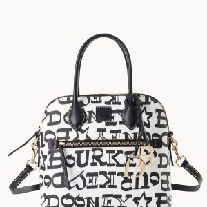 Doodle II Coated Cotton Domed Satchel
