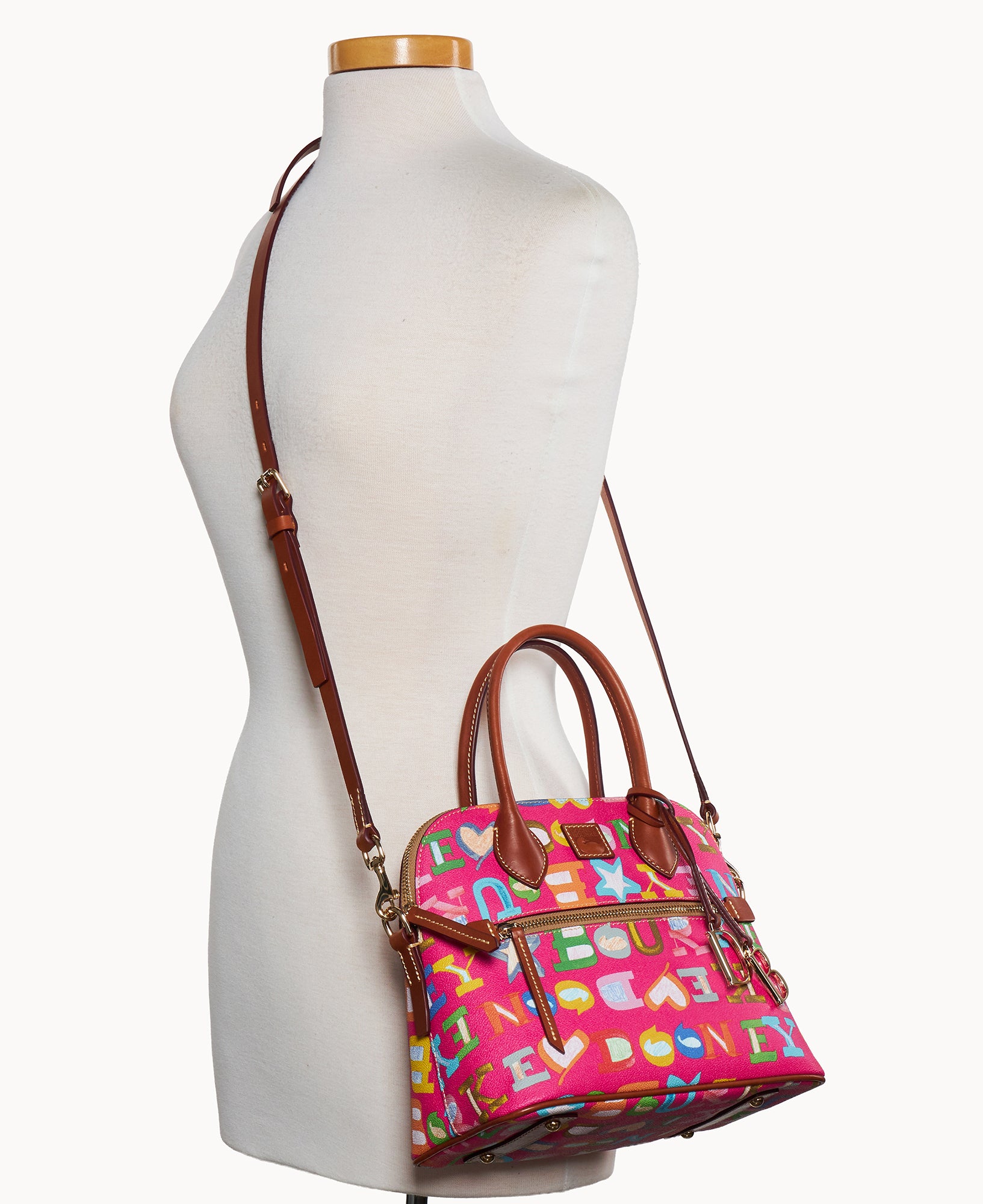 Doodle II Coated Cotton Domed Satchel - Image 20