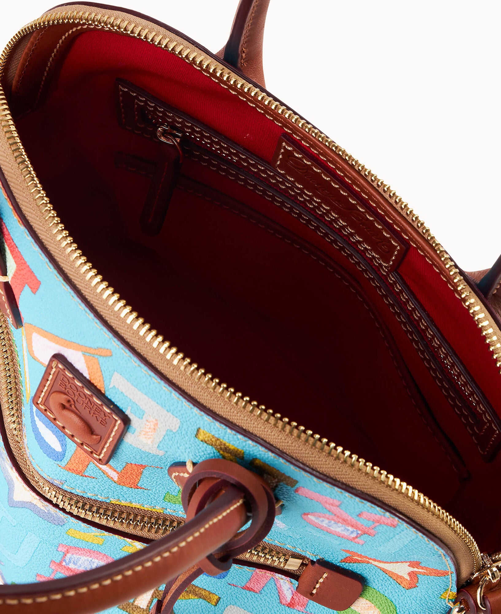 Doodle II Coated Cotton Domed Satchel - Image 15