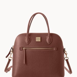 Saffiano Large Domed Satchel