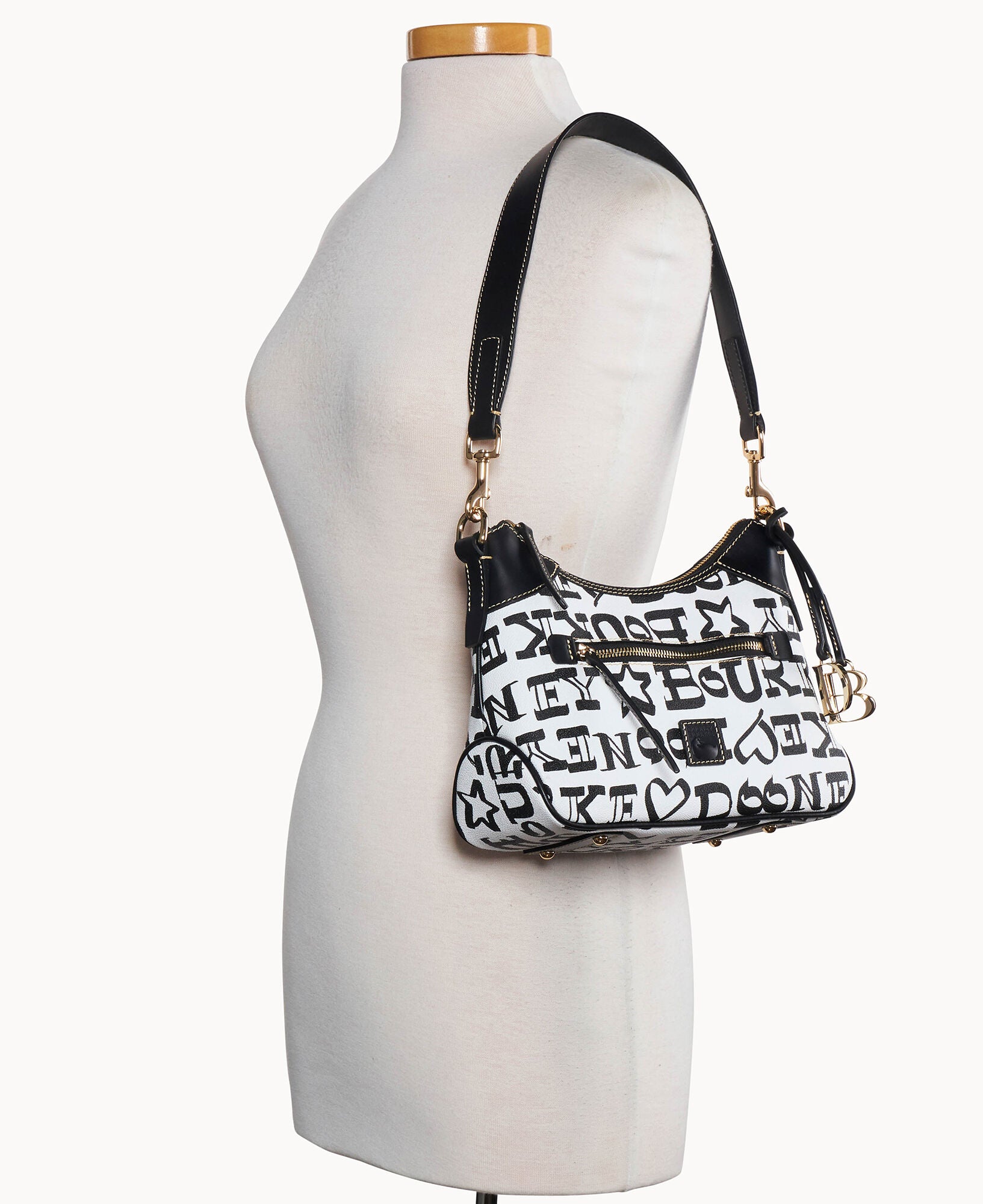 Doodle II Coated Cotton Small Hobo - Image 4