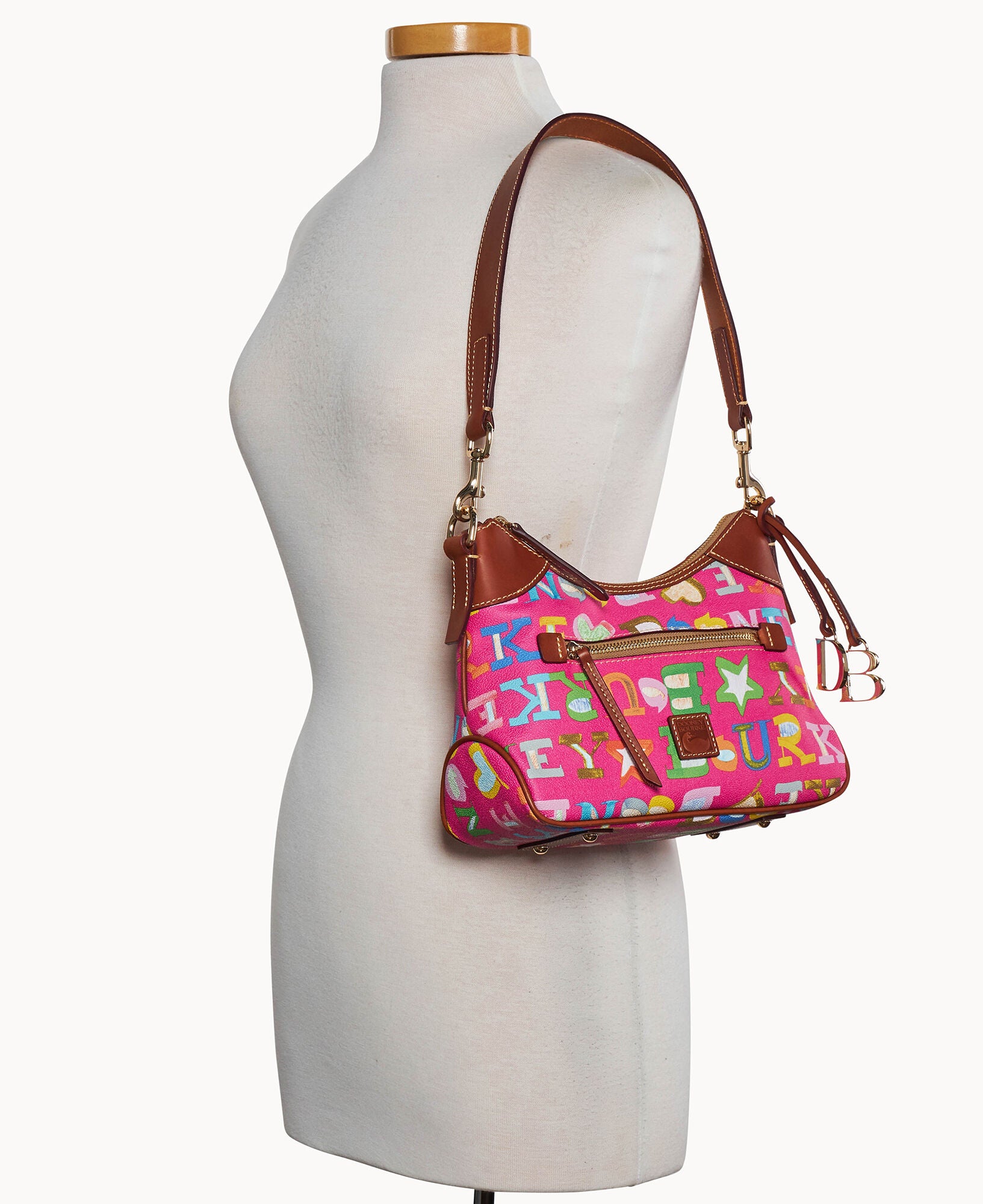 Doodle II Coated Cotton Small Hobo - Image 8