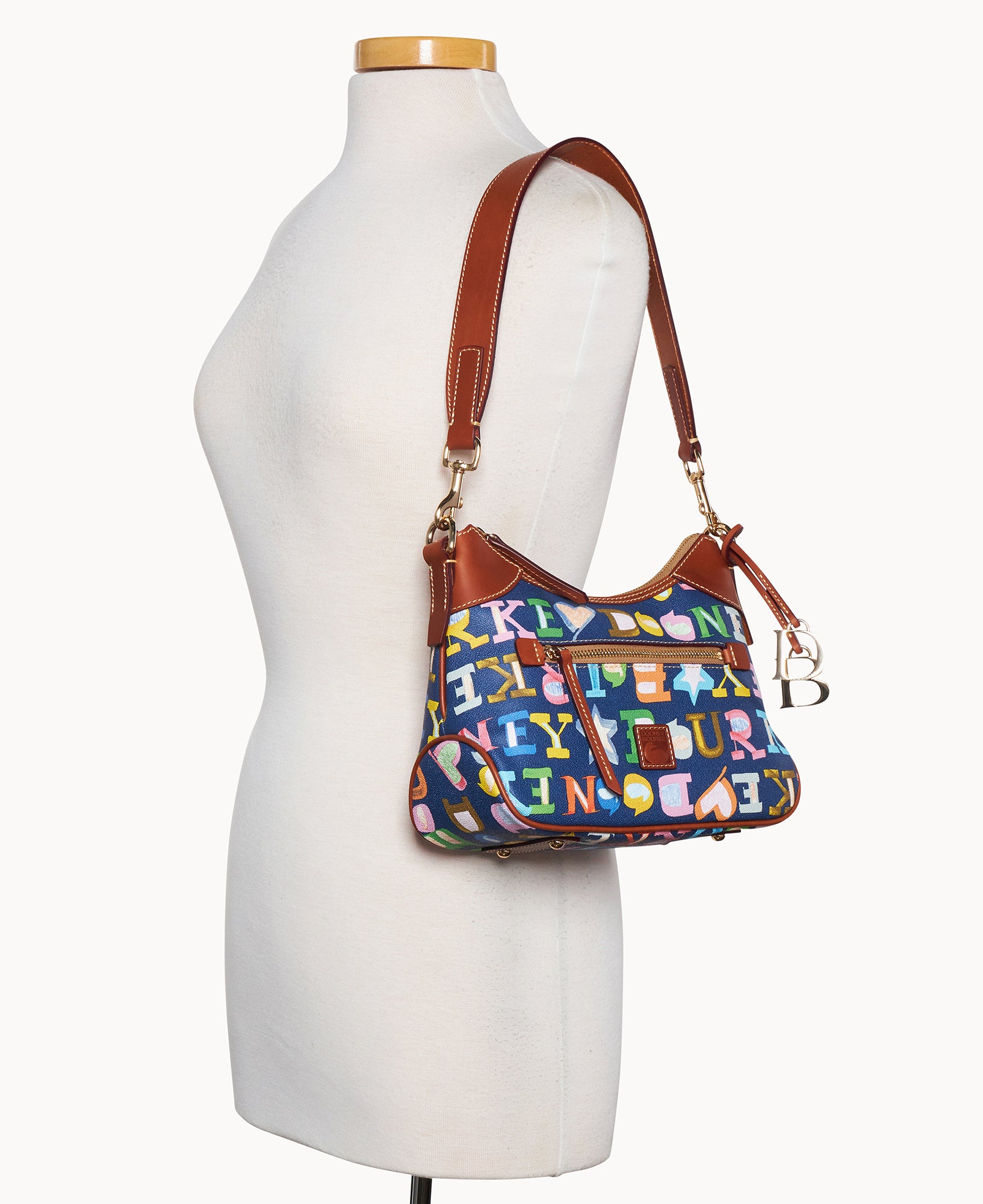 Doodle II Coated Cotton Small Hobo - Image 20