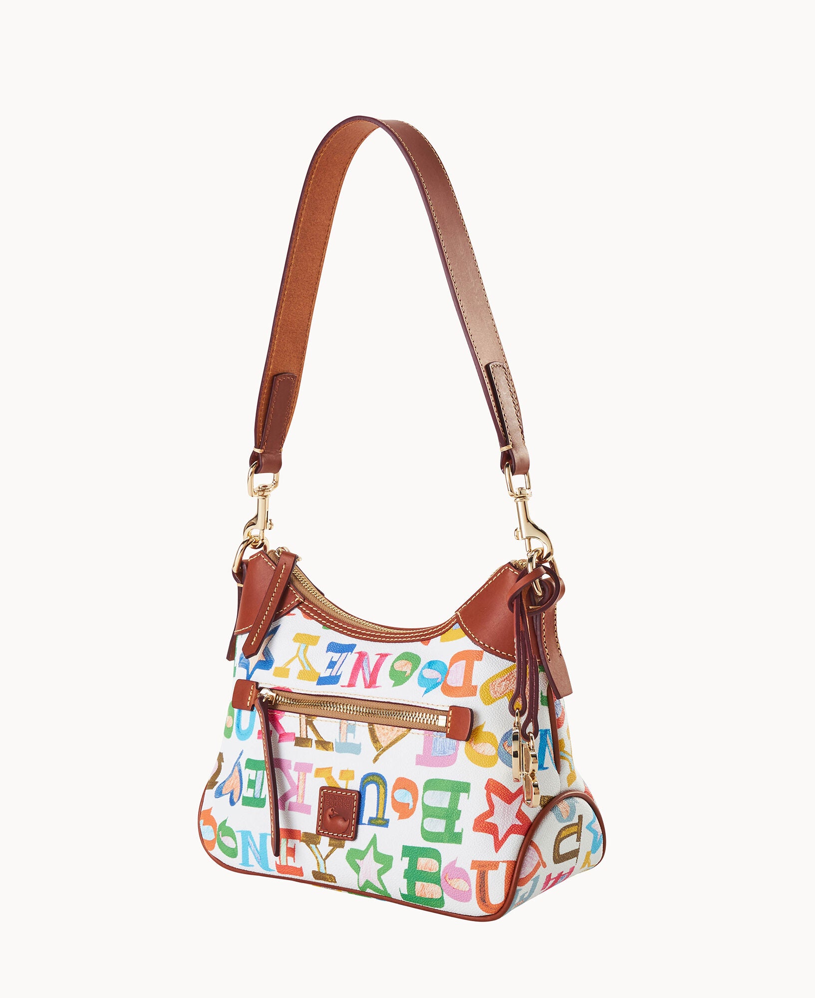 Doodle II Coated Cotton Small Hobo - Image 10