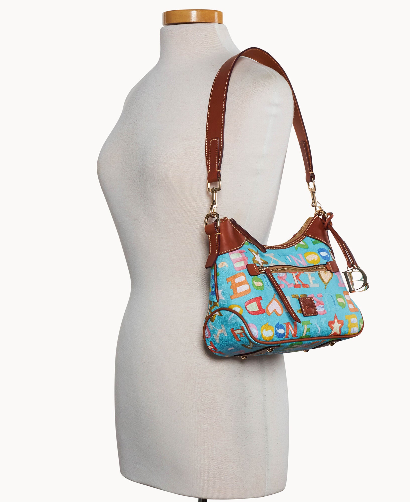 Doodle II Coated Cotton Small Hobo - Image 16