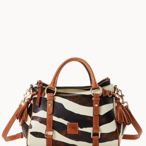 Zebra Leather Satchel