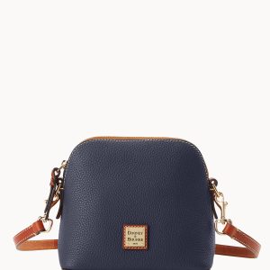 Pebble Grain Domed Crossbody