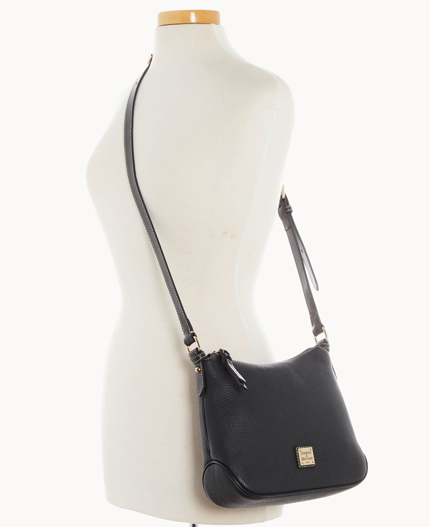 Pebble Grain Crossbody Hobo - Image 20
