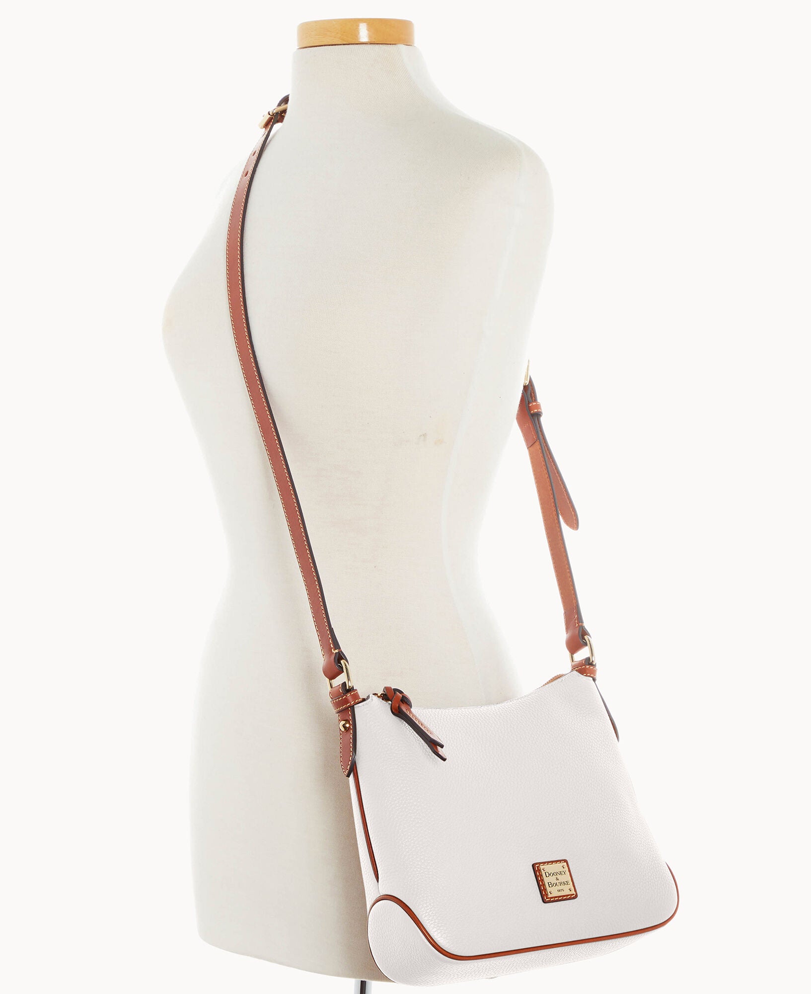 Pebble Grain Crossbody Hobo - Image 24