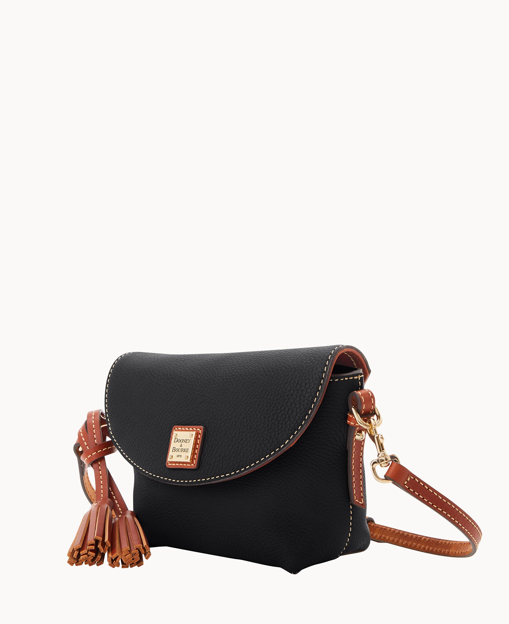 Pebble Grain Crossbody Saddle Bag - Image 10