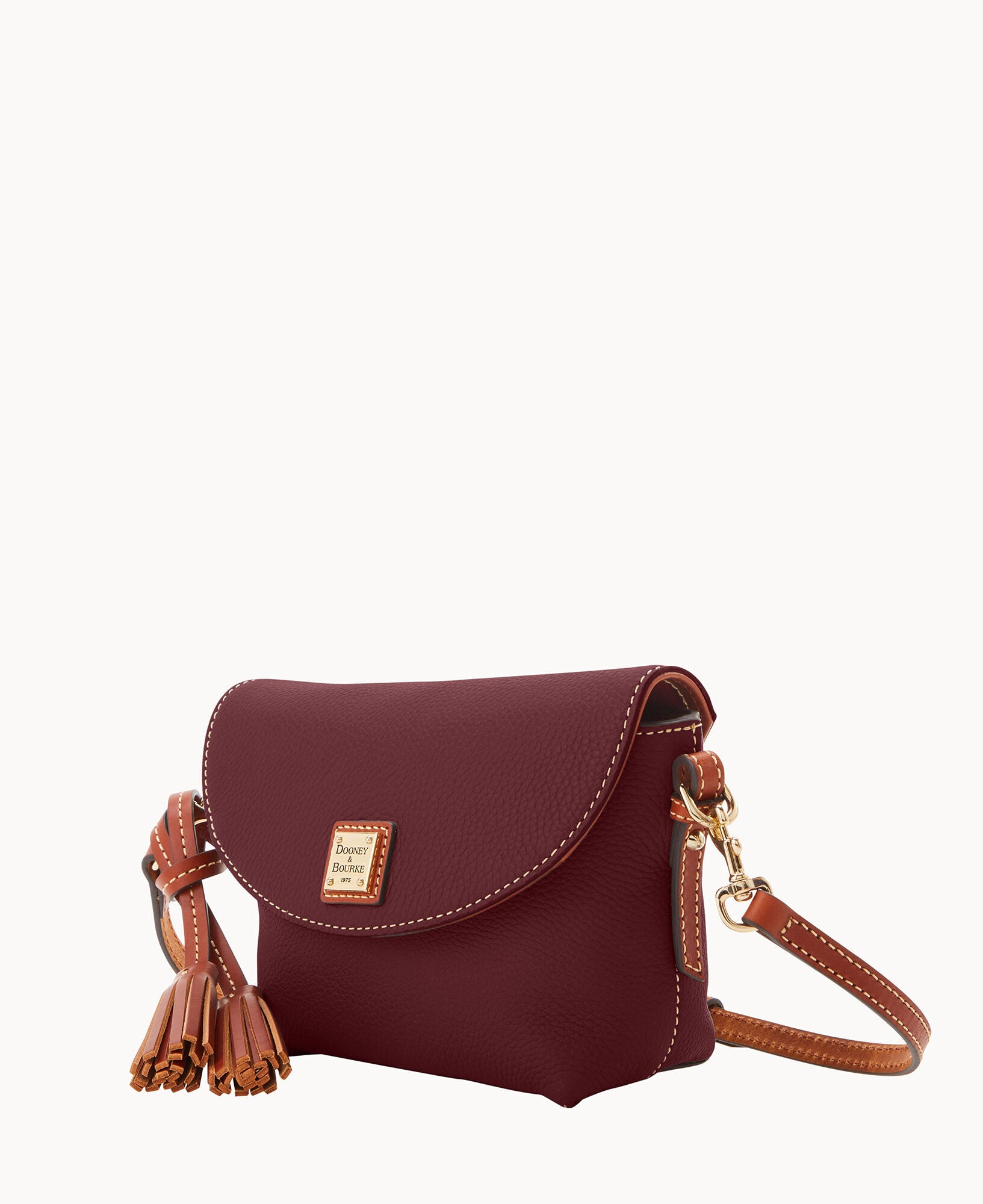 Pebble Grain Crossbody Saddle Bag - Image 28