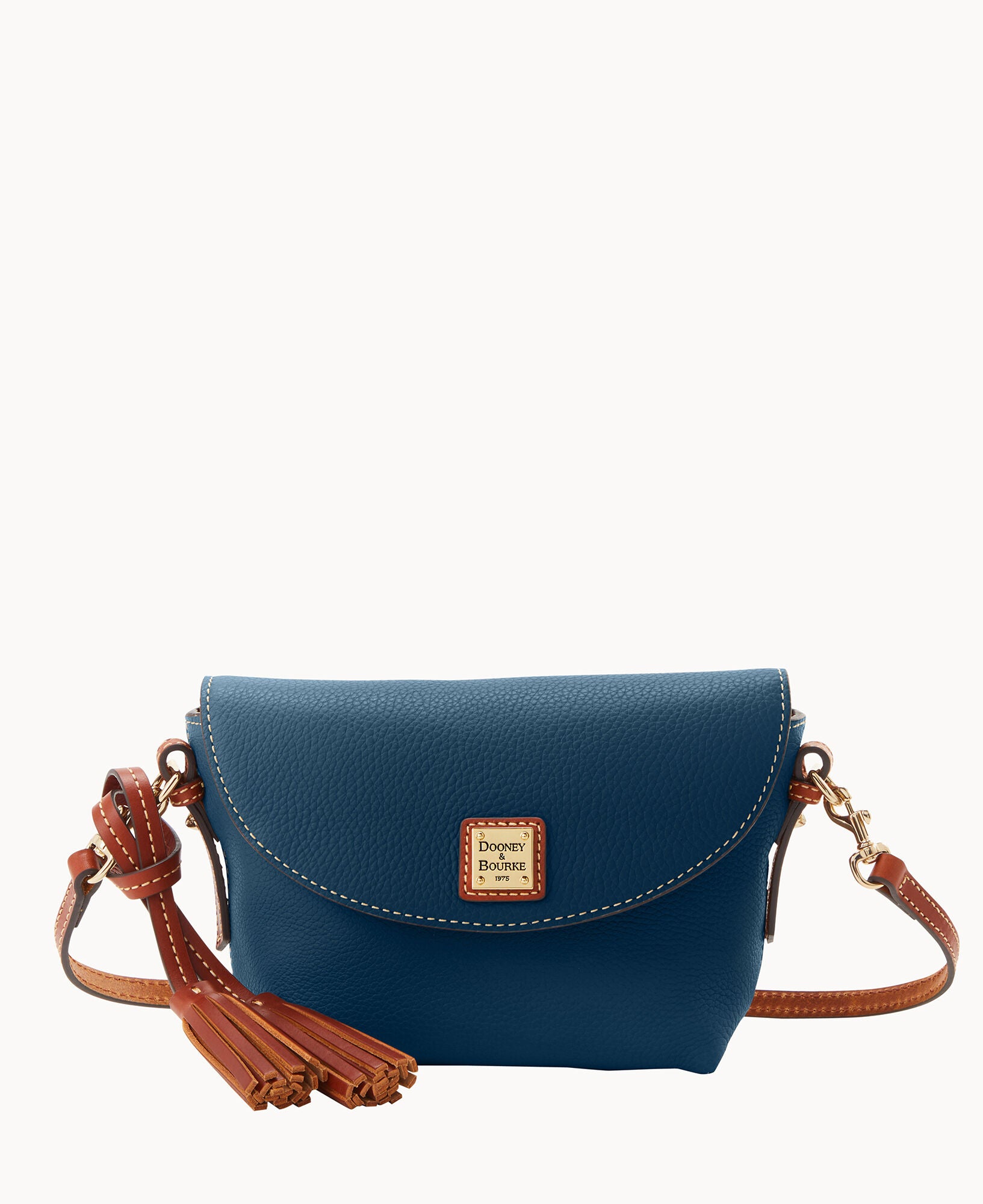 Pebble Grain Crossbody Saddle Bag - Image 16