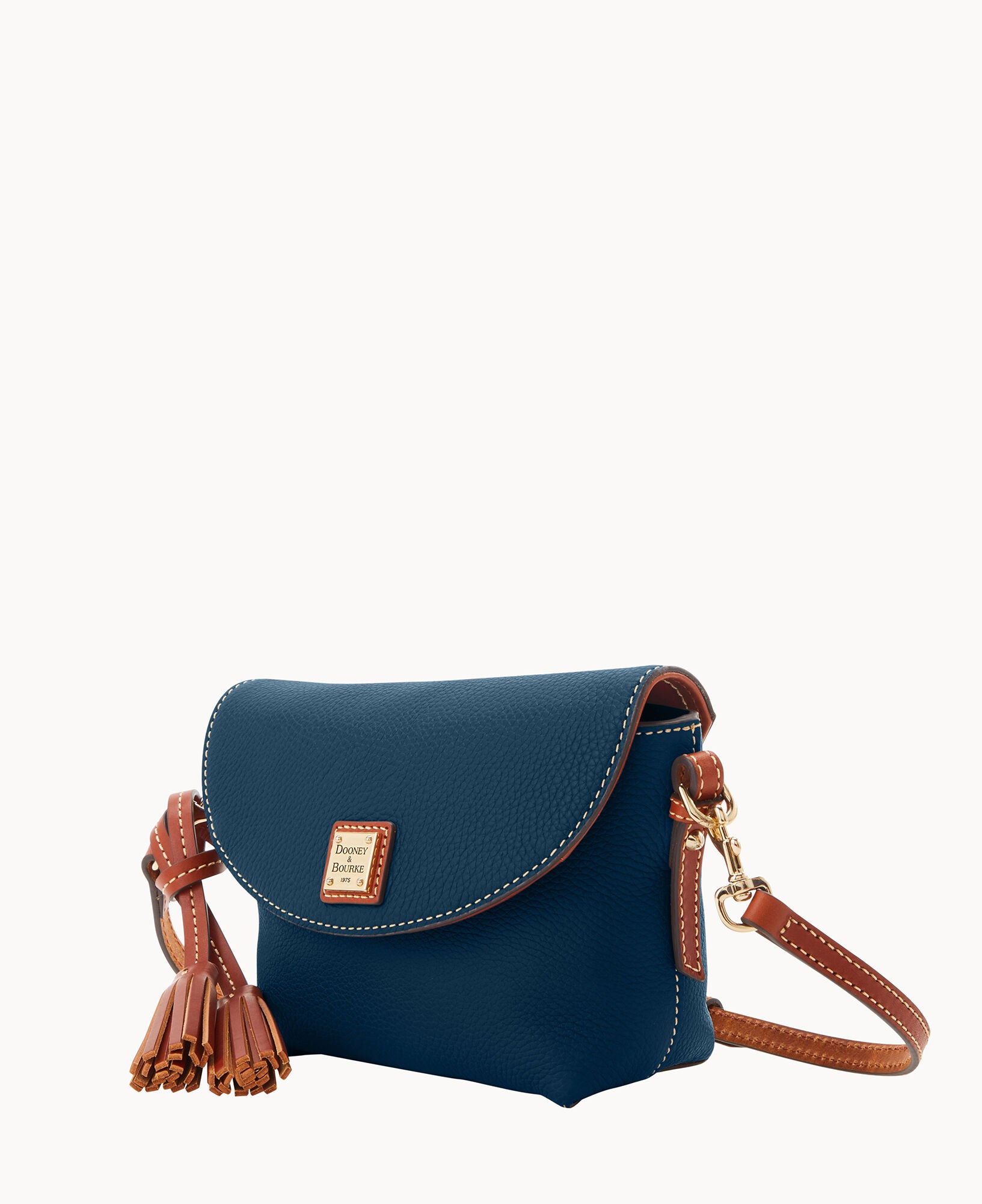 Pebble Grain Crossbody Saddle Bag - Image 17