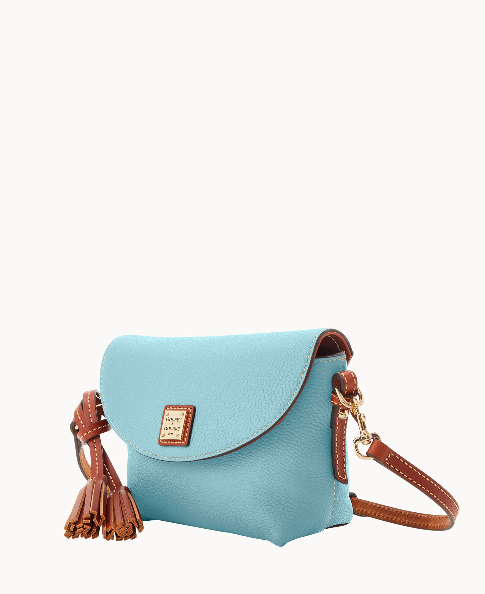 Pebble Grain Crossbody Saddle Bag - Image 25
