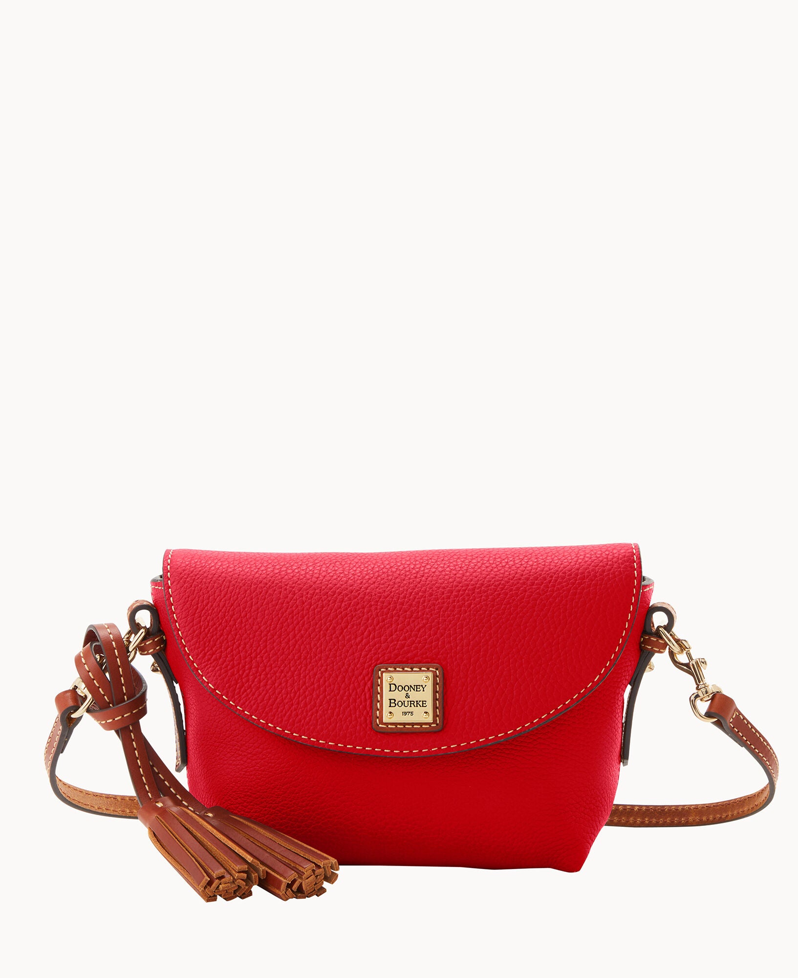 Pebble Grain Crossbody Saddle Bag - Image 20