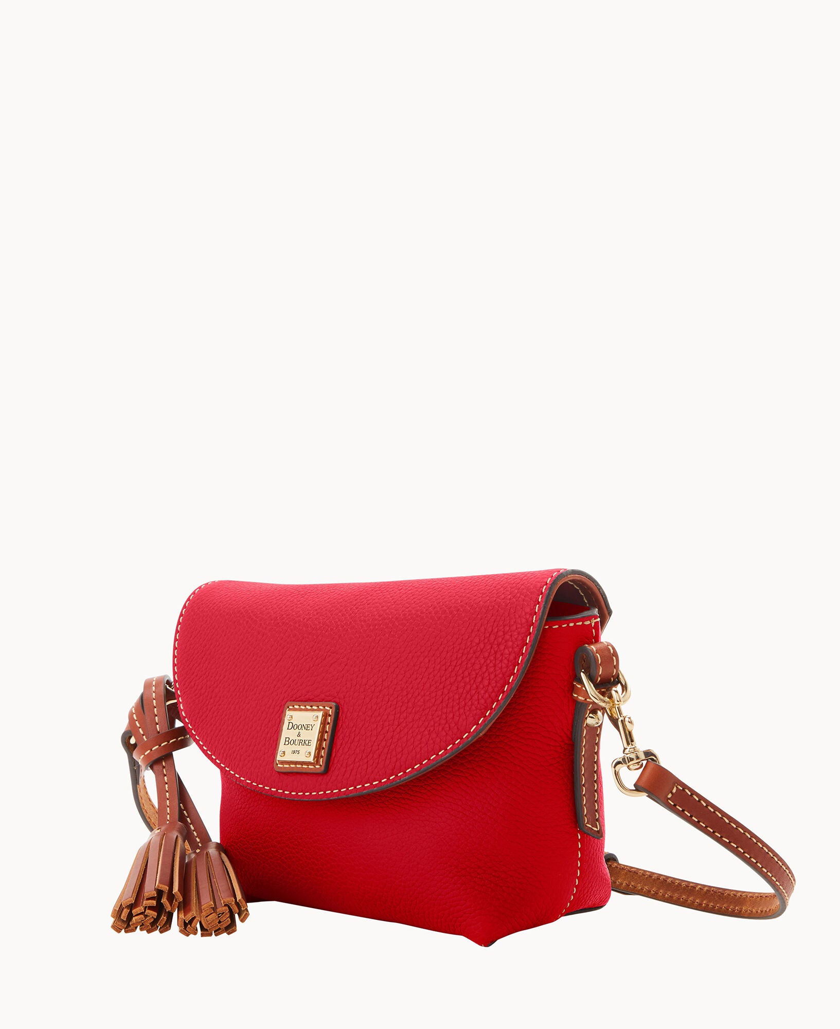 Pebble Grain Crossbody Saddle Bag - Image 21