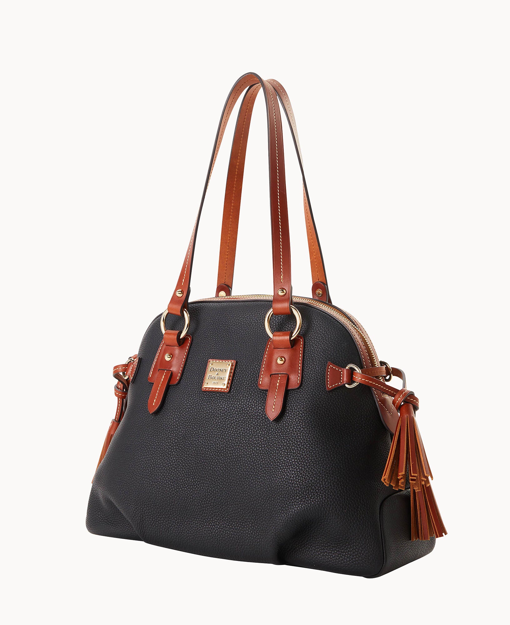 Pebble Grain Domed Satchel - Image 6