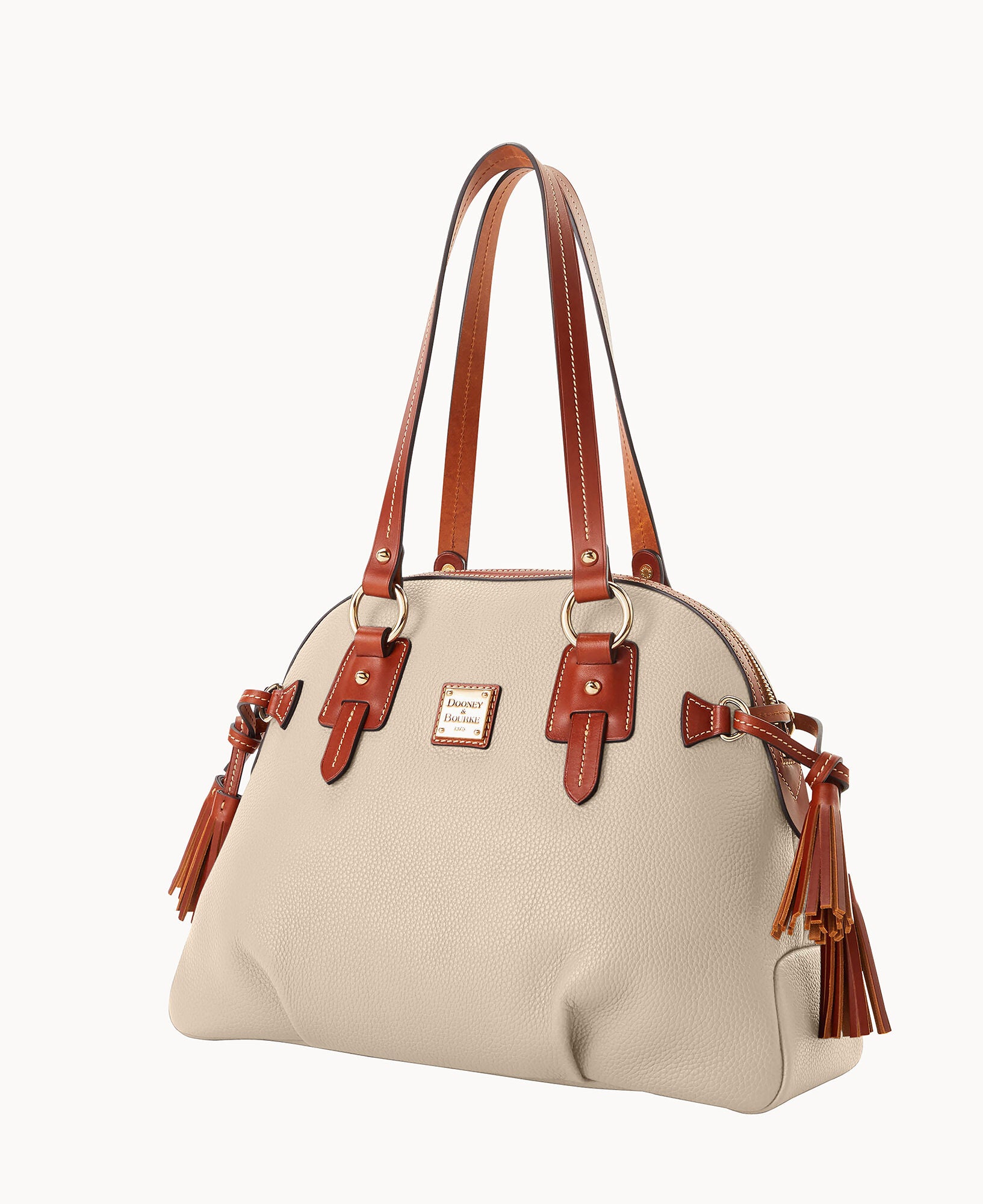 Pebble Grain Domed Satchel - Image 15