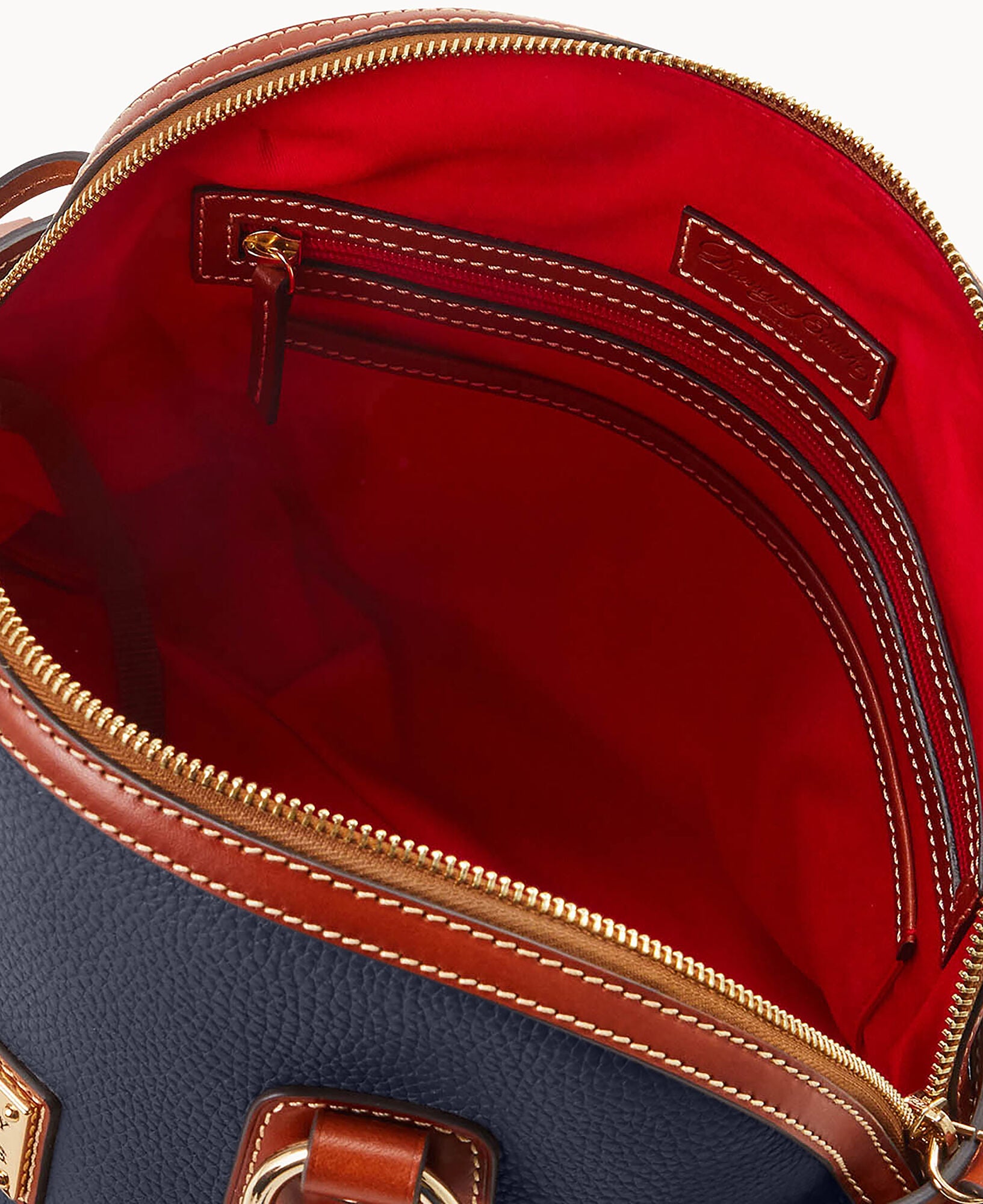 Pebble Grain Domed Satchel - Image 3