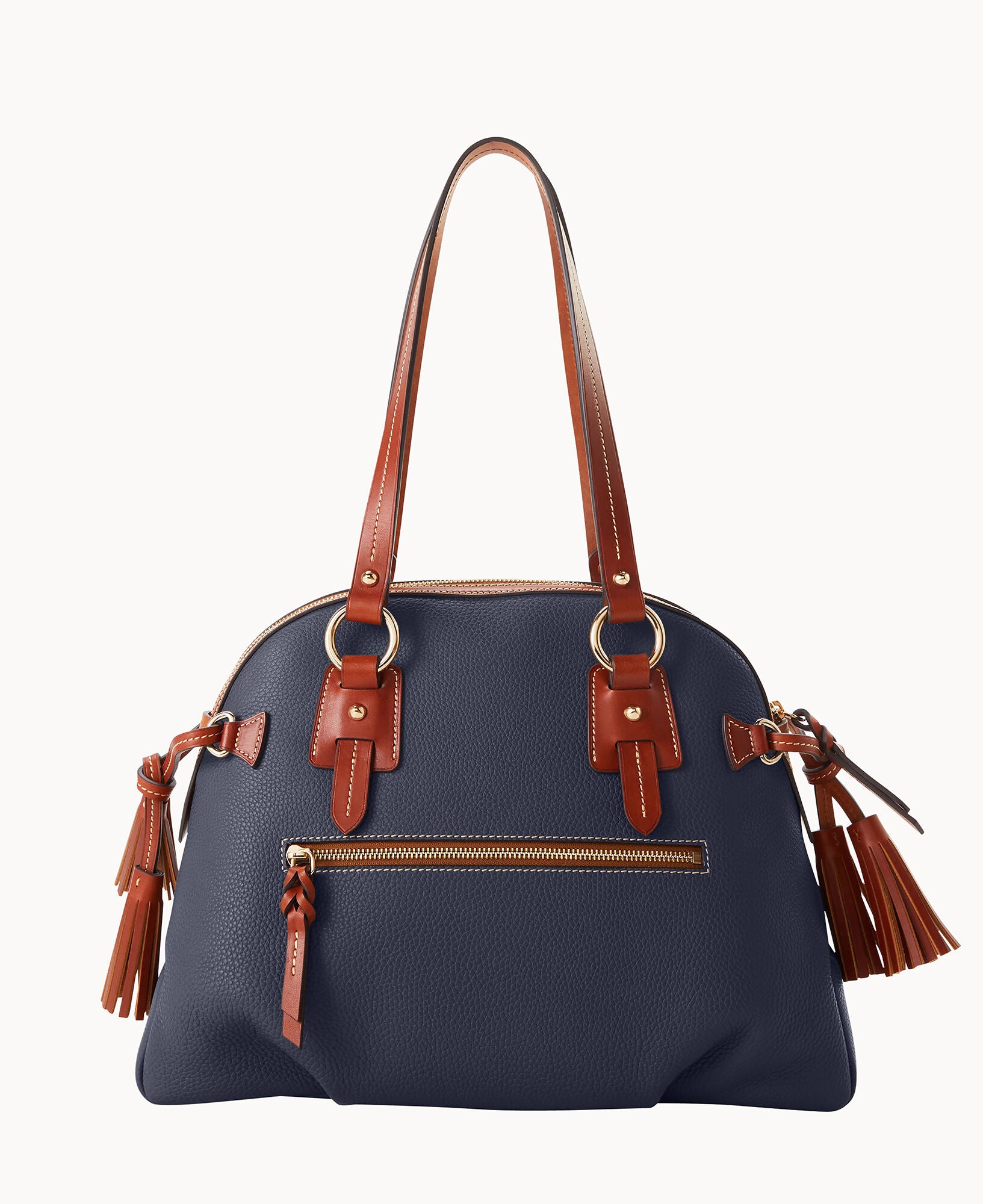 Pebble Grain Domed Satchel - Image 4