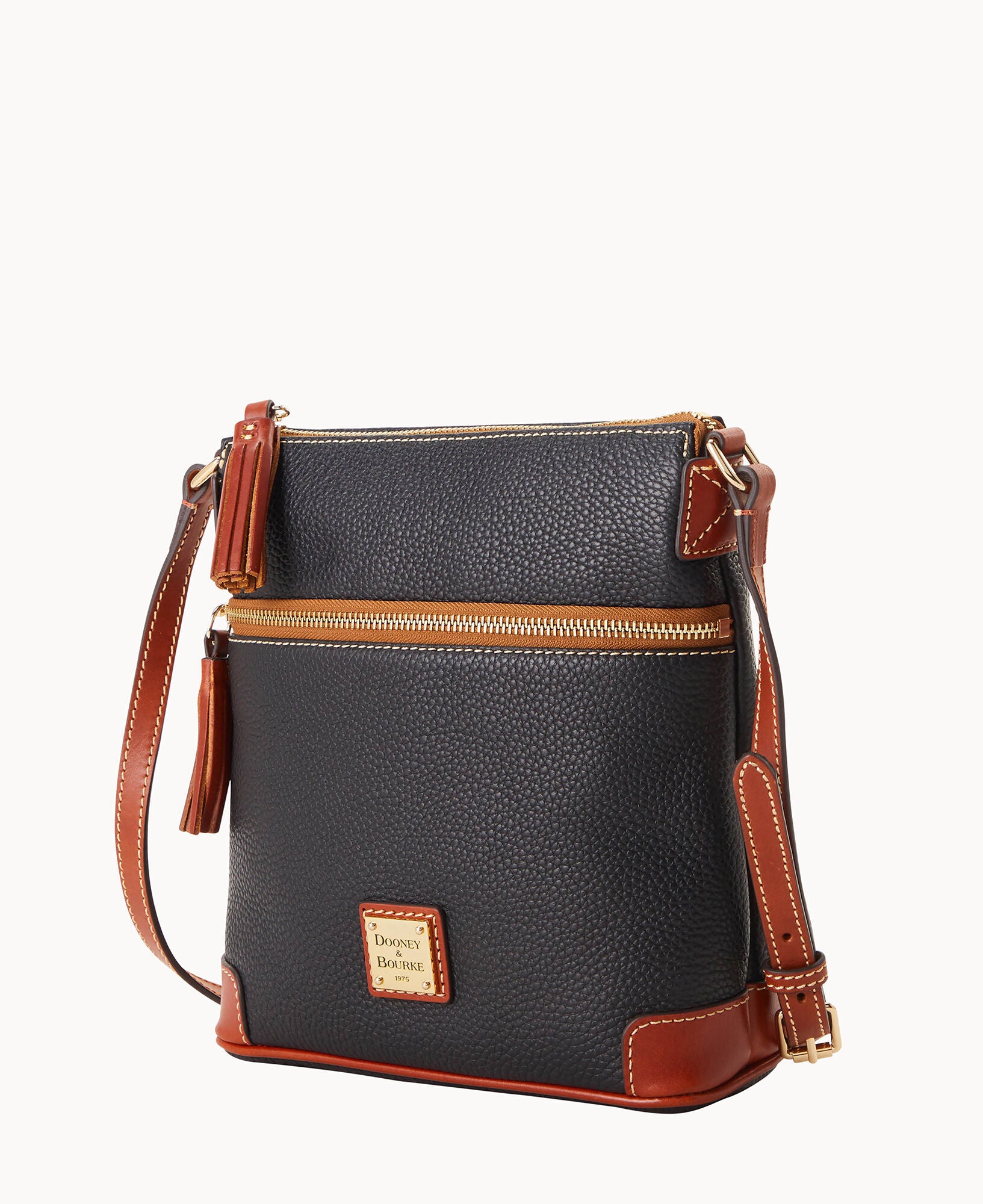 Pebble Grain Small Tassel Crossbody - Image 9