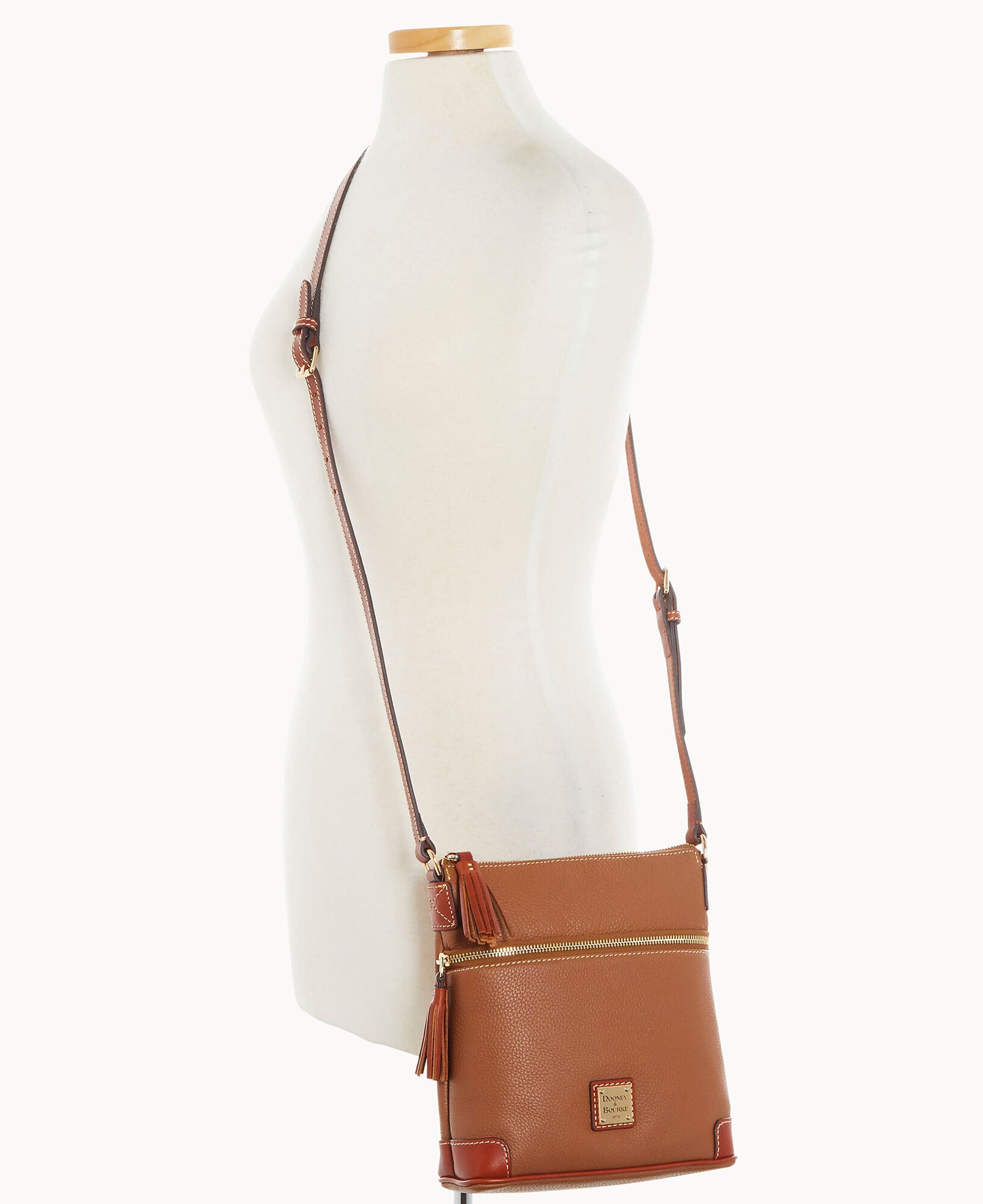 Pebble Grain Small Tassel Crossbody - Image 14