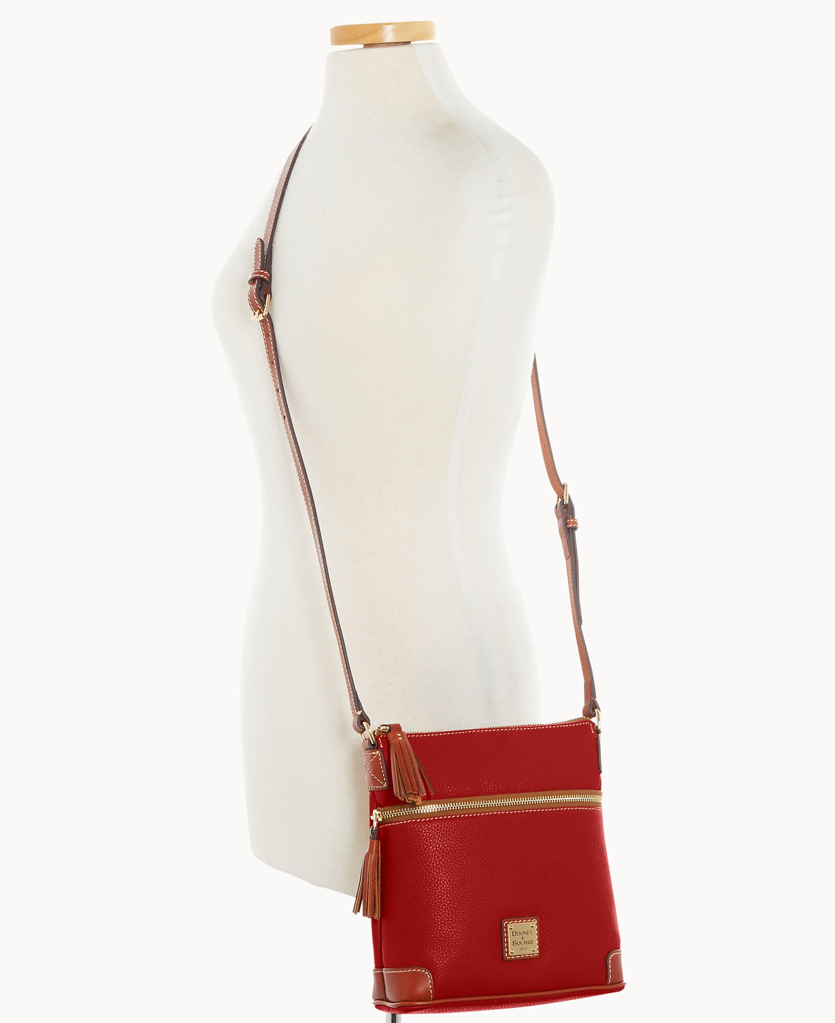 Pebble Grain Small Tassel Crossbody - Image 7