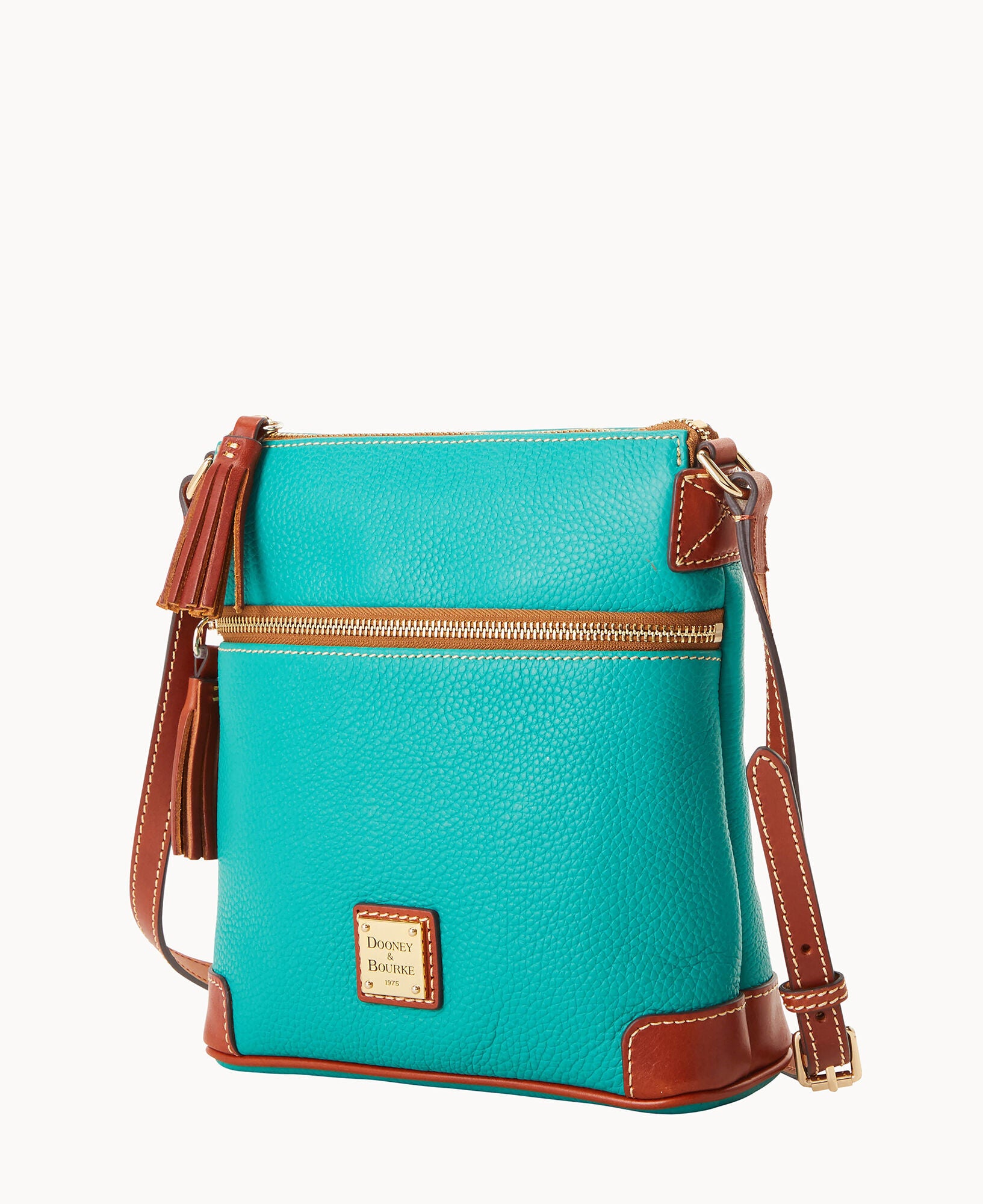 Pebble Grain Small Tassel Crossbody - Image 2